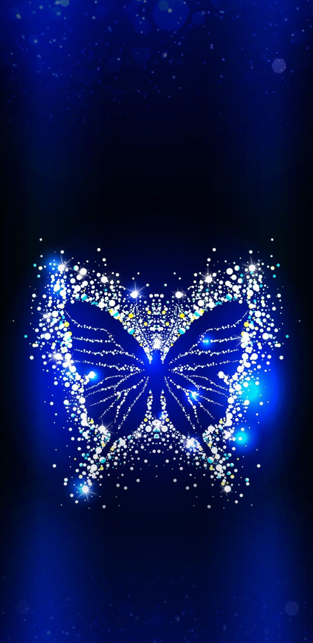 Baby Blue Aesthetic Butterfly Wallpaper - miaeroplano