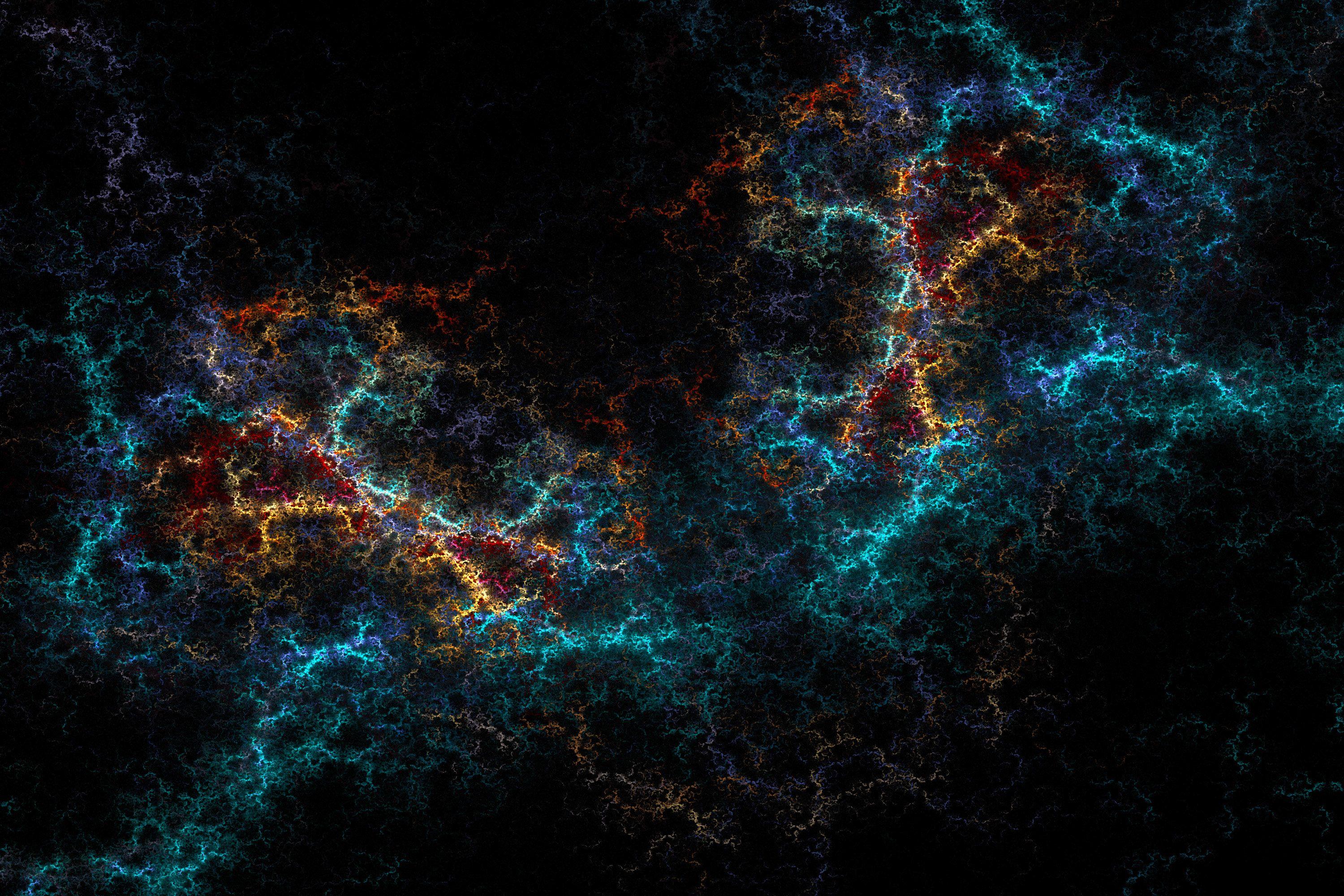 3000x2000 fractal texture electric butterfly teal orange lightning abstract stock wallpaper