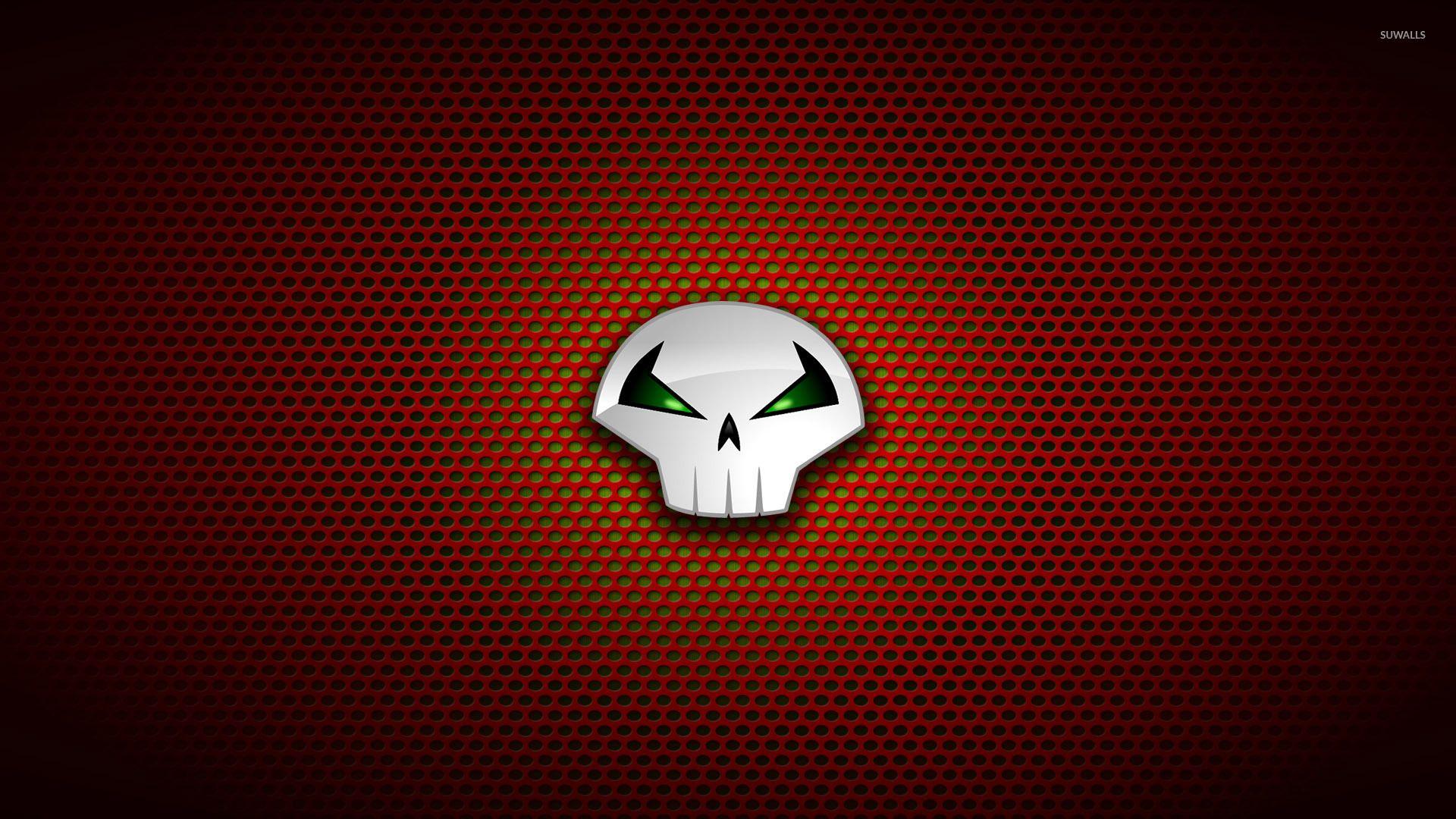 1920x1080 Punisher logo on circle pattern
