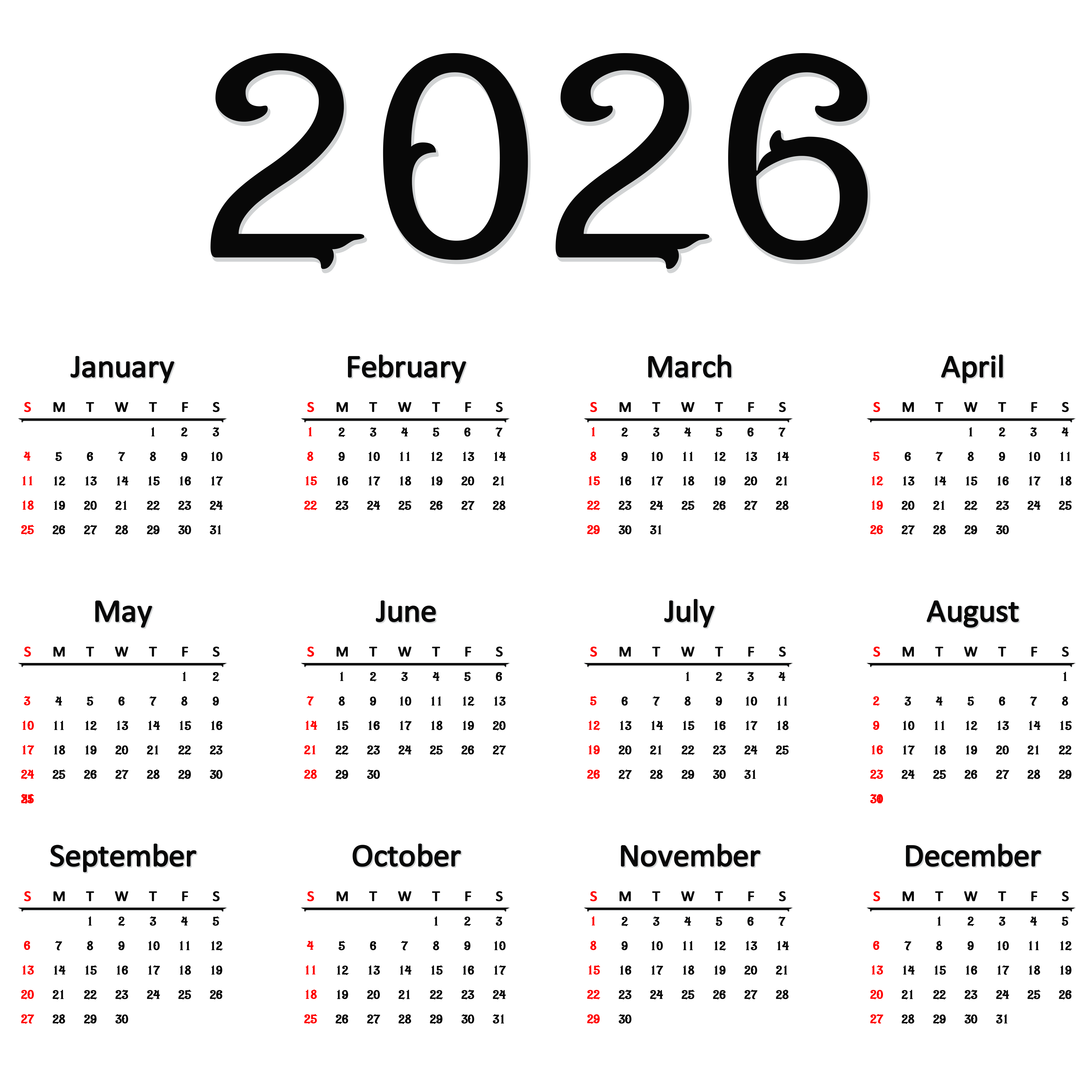 8000x8000 PNG Transparent Calendar​-Quality Free Image and Transparent PNG Clipart