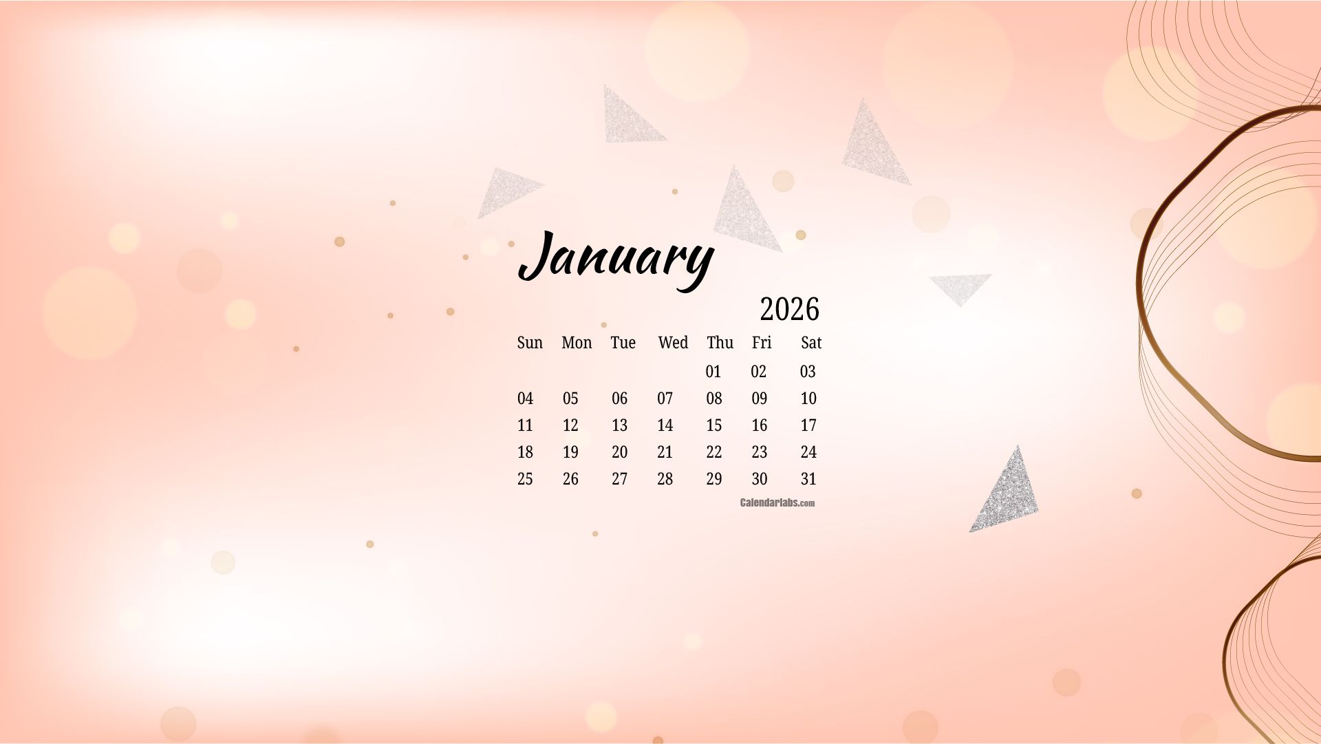 1920x1081 January 2026 Desktop Wallpaper Calendar