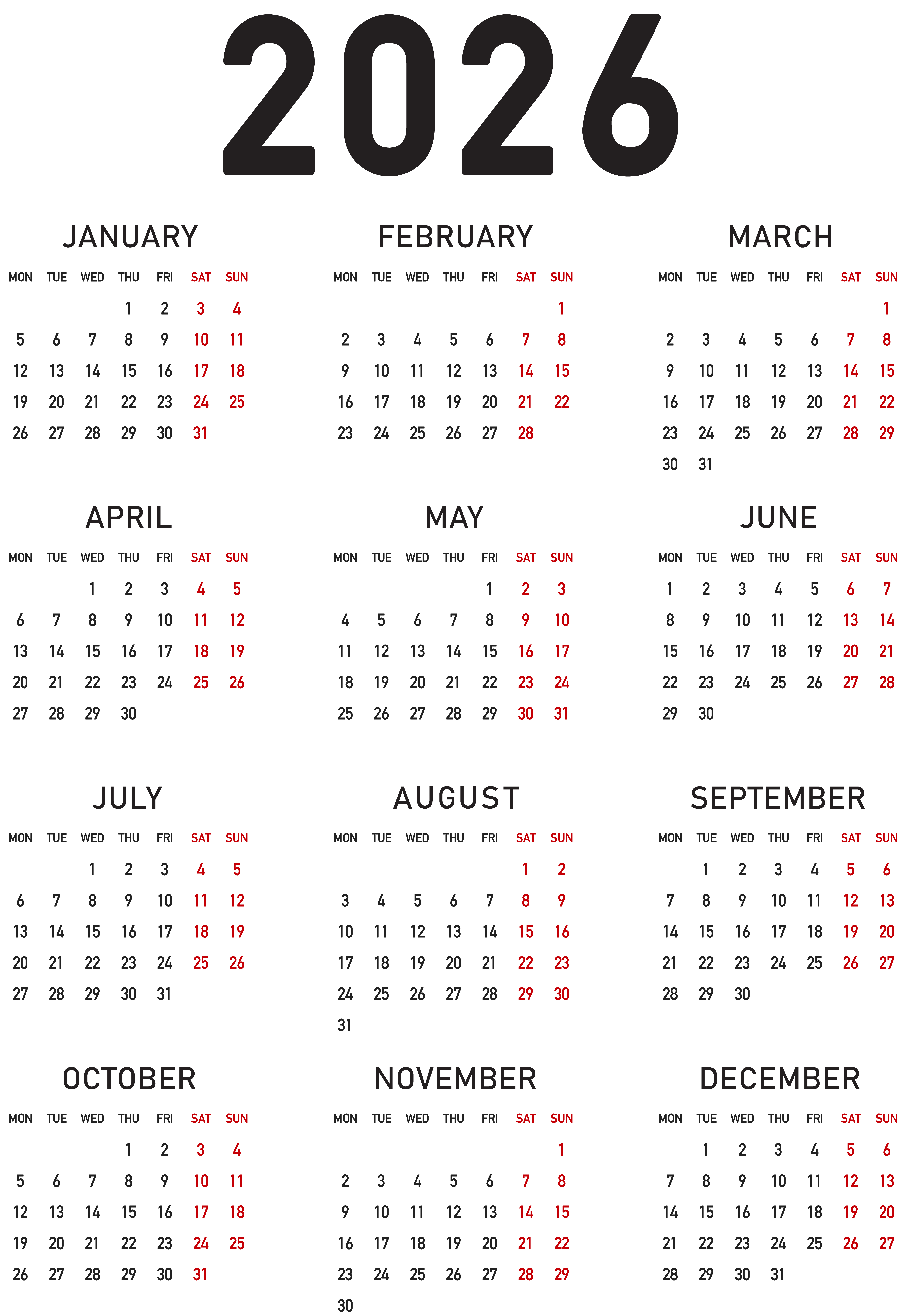5514x8000 Calendar PNG Transparent Clipart​-Quality Free Image and Transparent PNG Clipart