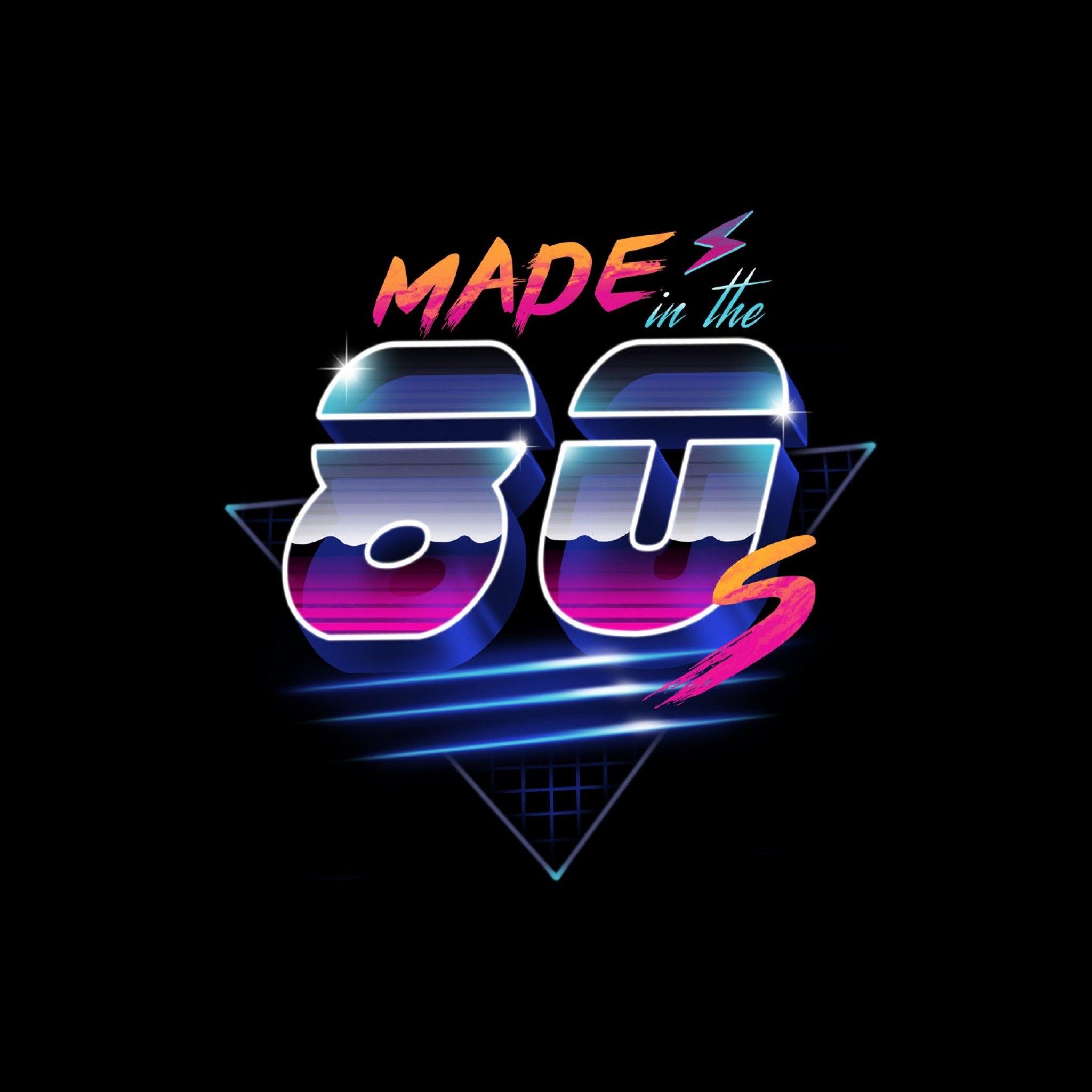 2048x2048 Made in the 80s Neon