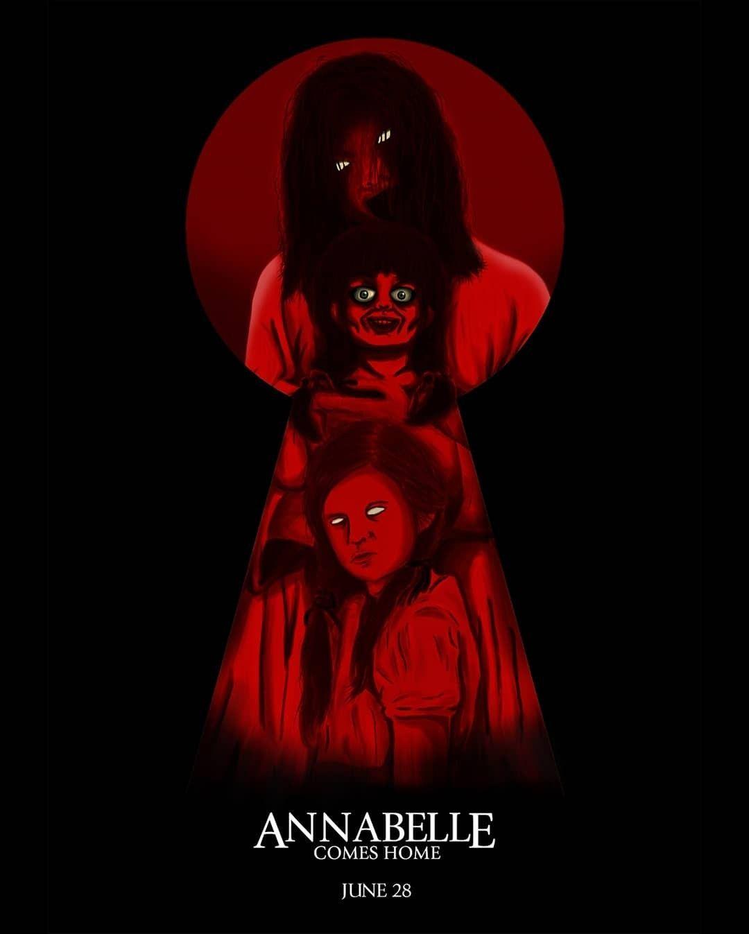 1080x1347 Red version Annabelle comes home fan art digital painting poster