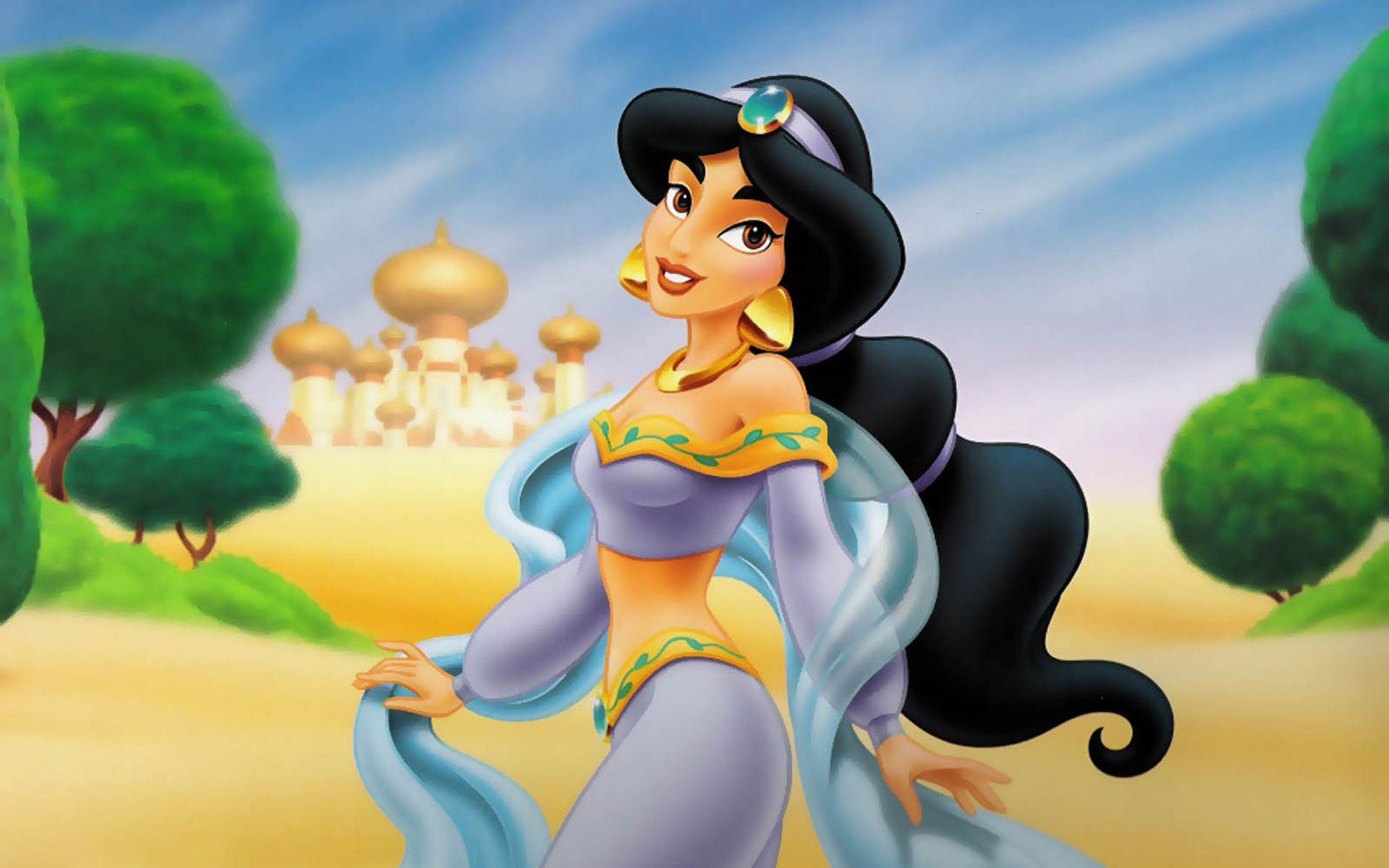 1920x1200 Jasmine Disney Princess Aladdin Cartoon Disney Desktop HD