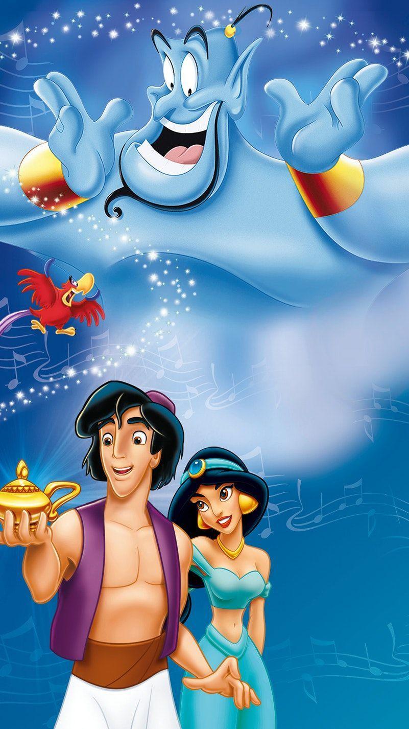 801x1426 Aladdin (1992) Phone Wallpaper. Disney posters, Walt disney