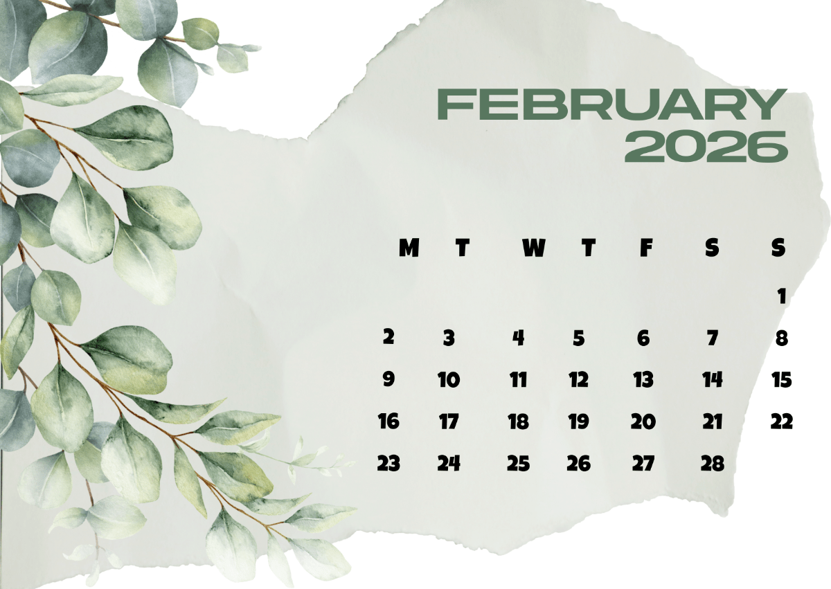 1200x851 Free Monday Start February 2026 Calendar Template To Edit Online
