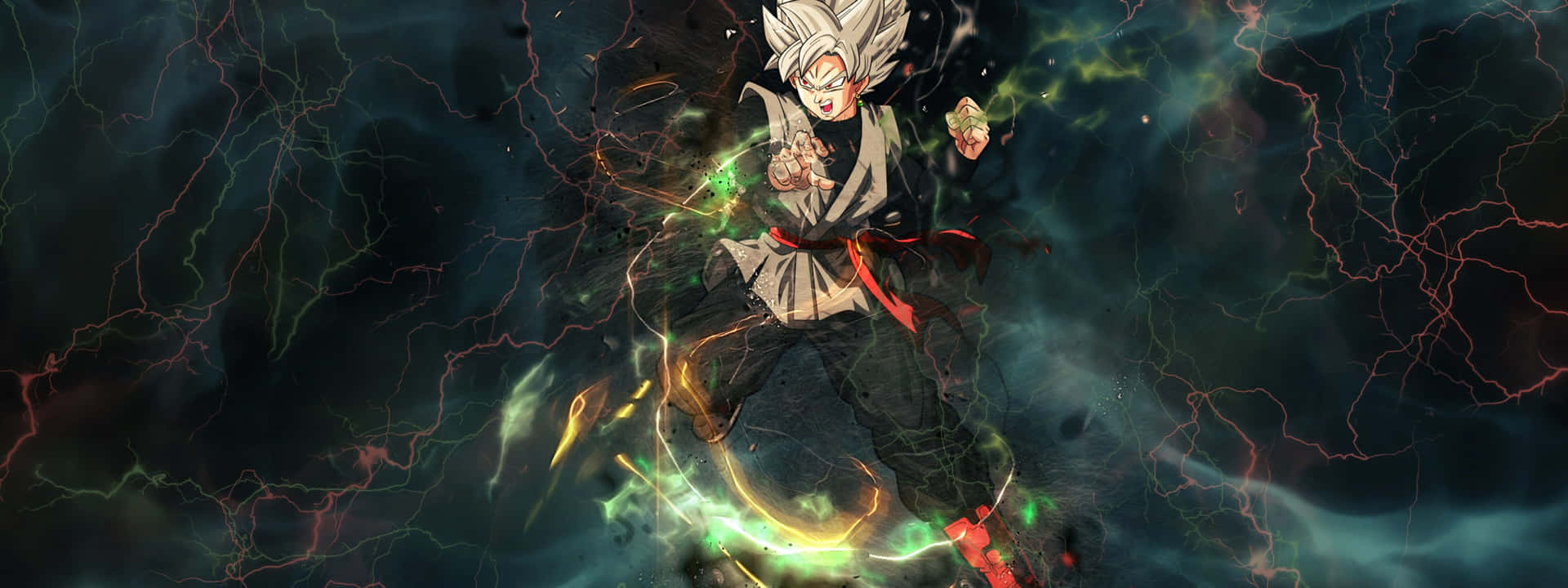 1920x720 Download Dual Monitor Anime Goku Super Saiyan Wallpaper