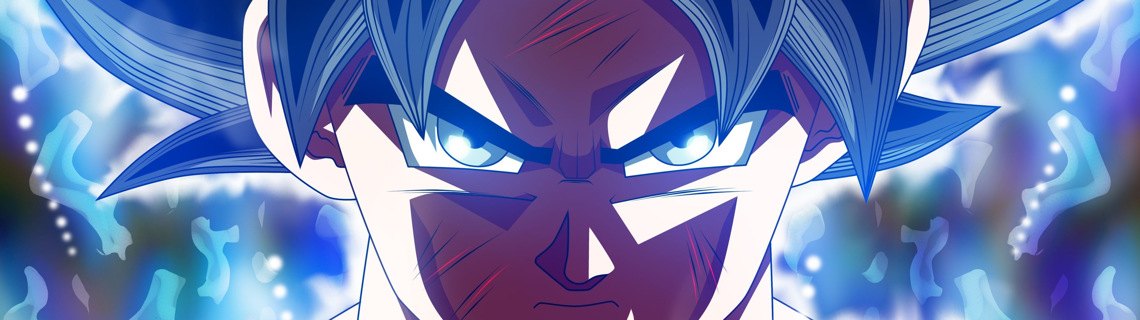 3840x1080 Ultra Instinct Goku Wallpaper 4K, Dragon Ball Super, 5K