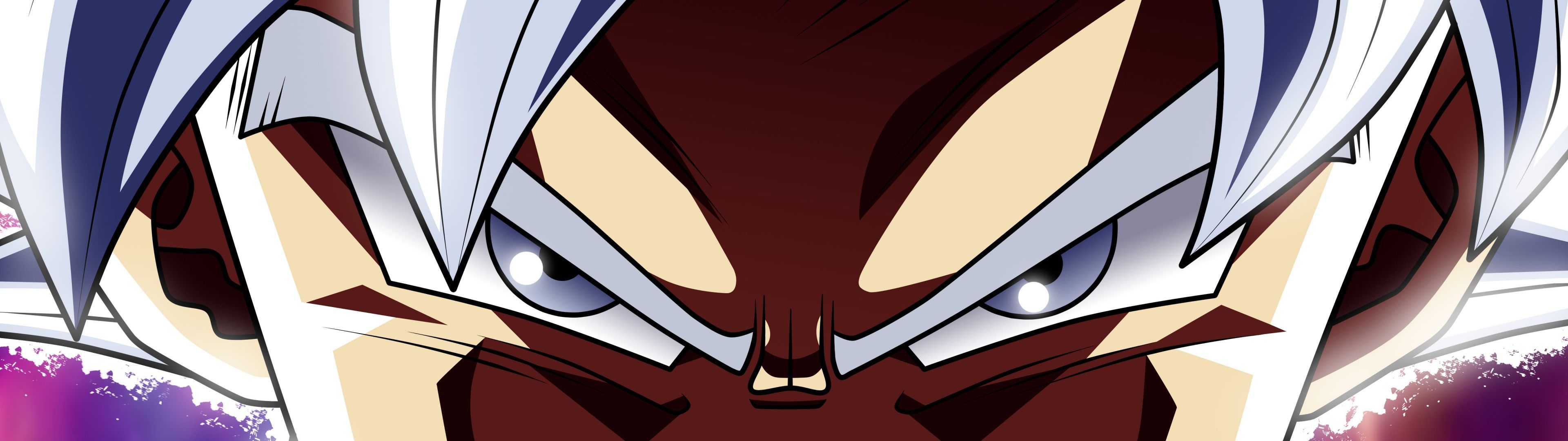 3840x1080 Perfected Ultra Instinct Wallpaper 4K, Dragon Ball, Son Goku