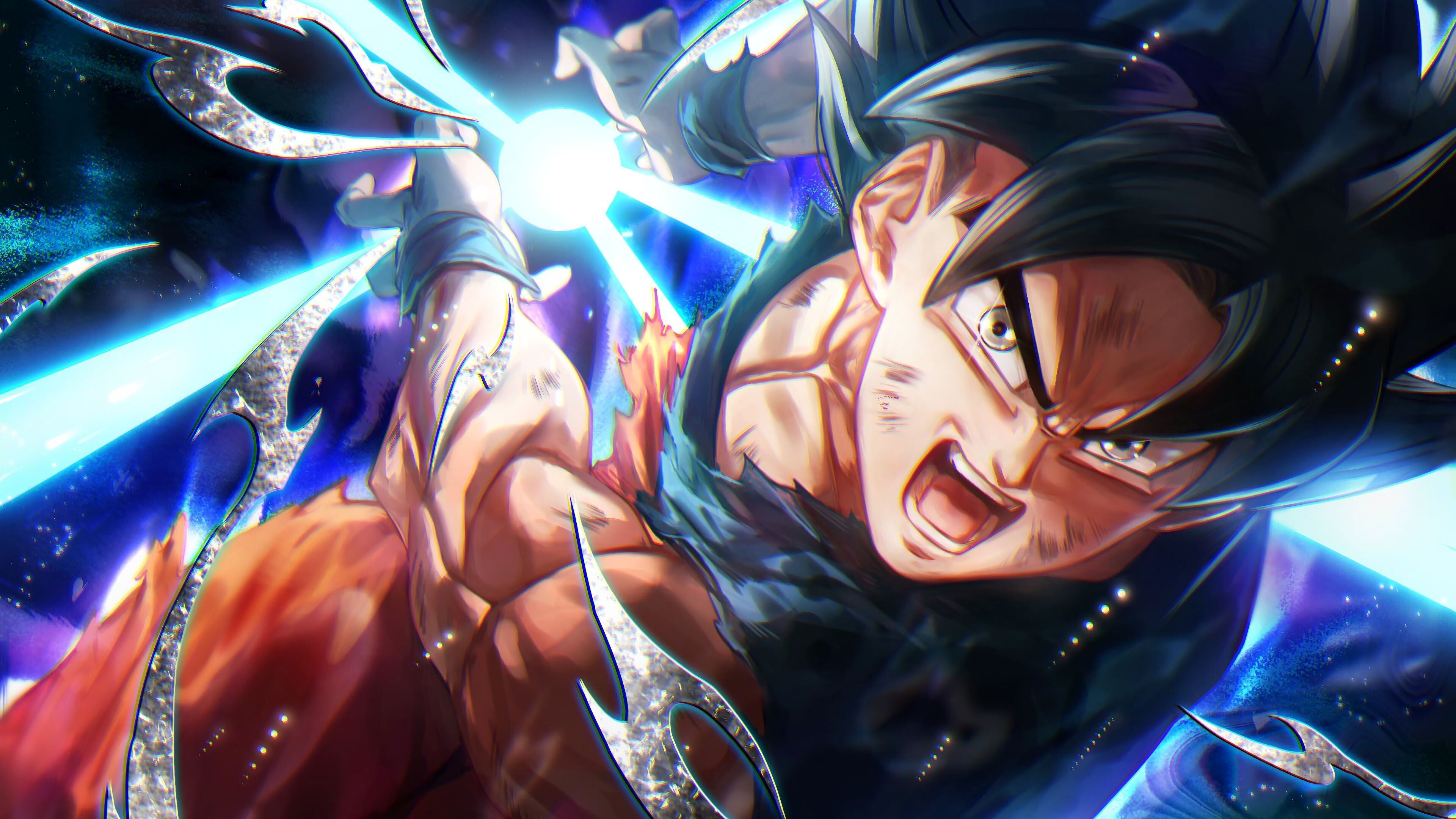 3840x2160 Goku Kamehameha Wallpaper