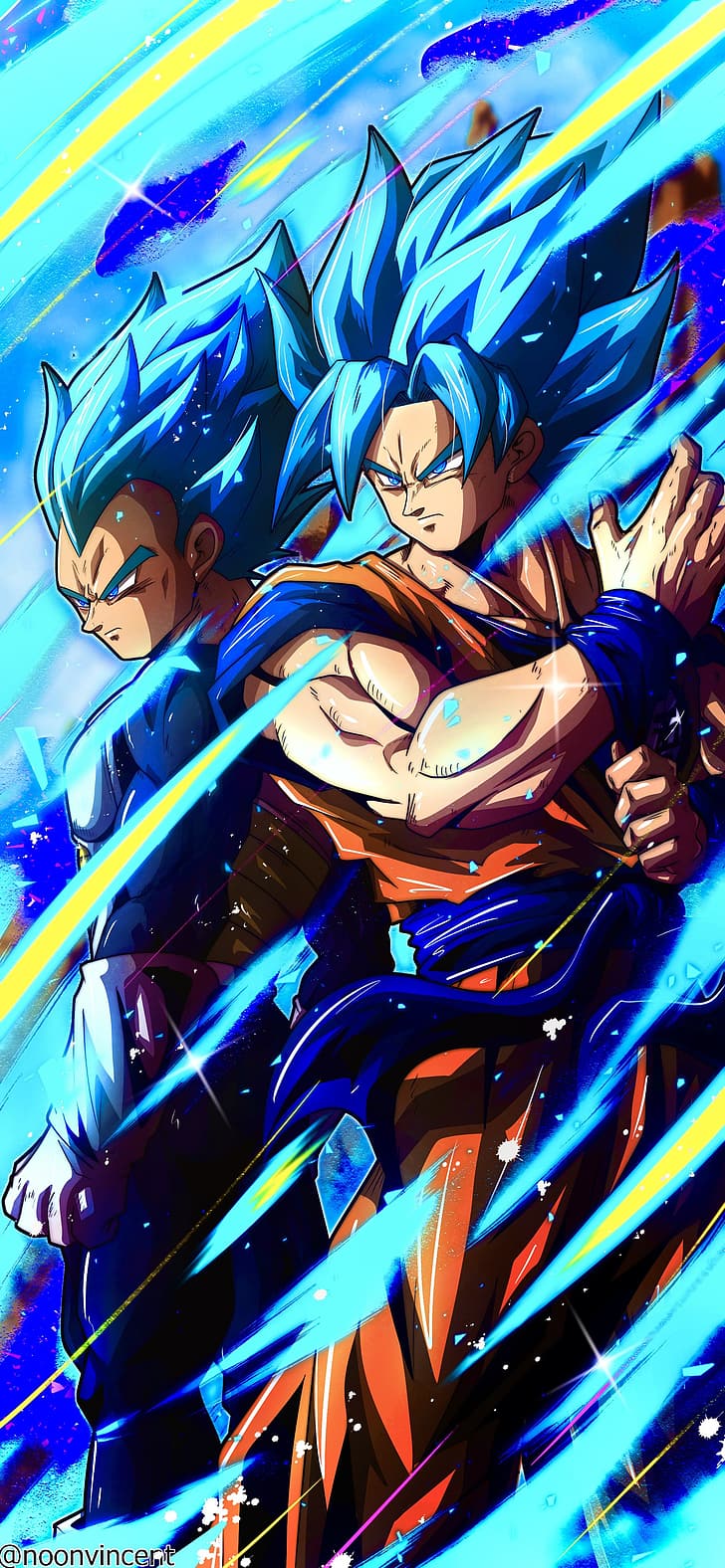 728x1576 3072x1920px. free download. HD wallpaper: vincentnoon, Dragon Ball, Dragon Ball Super, Son Goku, Vegeta