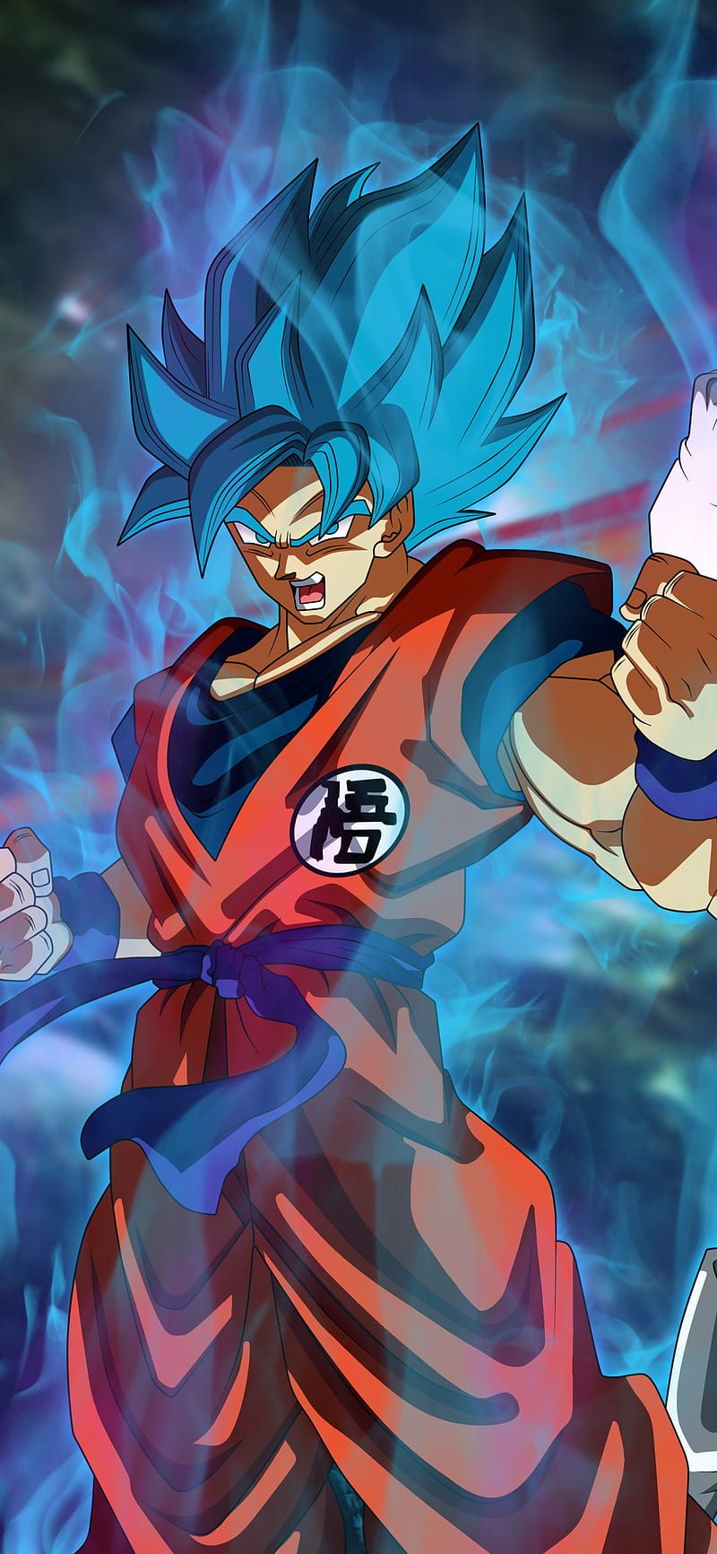 800x1732 Goku, db, dbs, dbz, dragon, dragon ball, dragon ball super, dragon ball z, neon, HD phone wallpaper