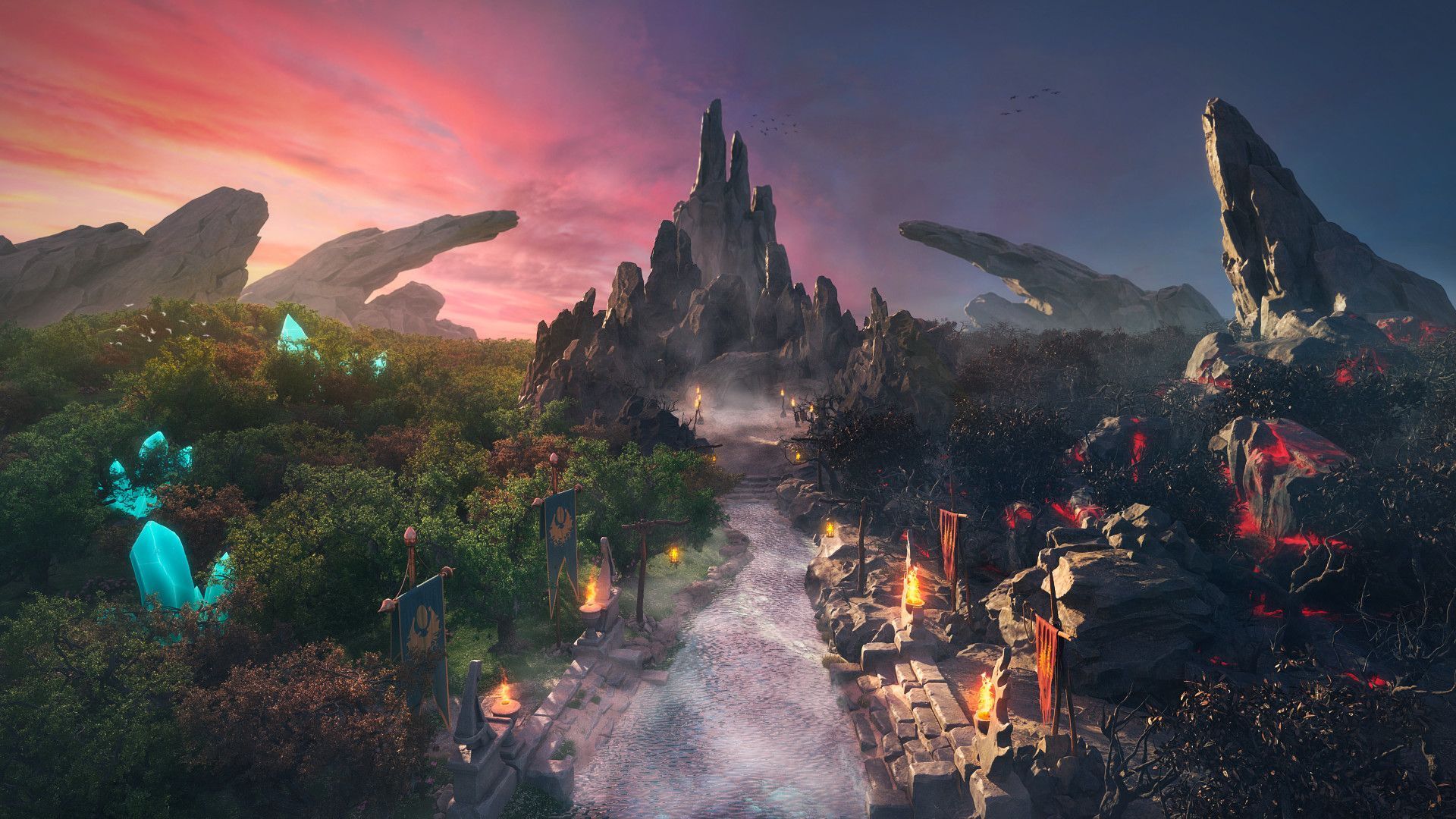 1920x1080 Discover 12 Dota Landscape and Defense of the Ancients Ideas. skyrim pc background, league of legends scenery, world of warcraft dark portal and more