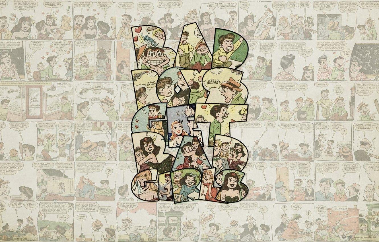 1332x850 Wallpaper cartoon, bad boy, bad girl image for desktop, section