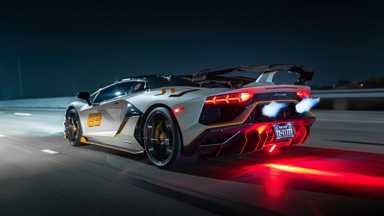 1280x720 Flame Spitting 1 of 63 Lamborghini Aventador SVJ Roadster in [4K]