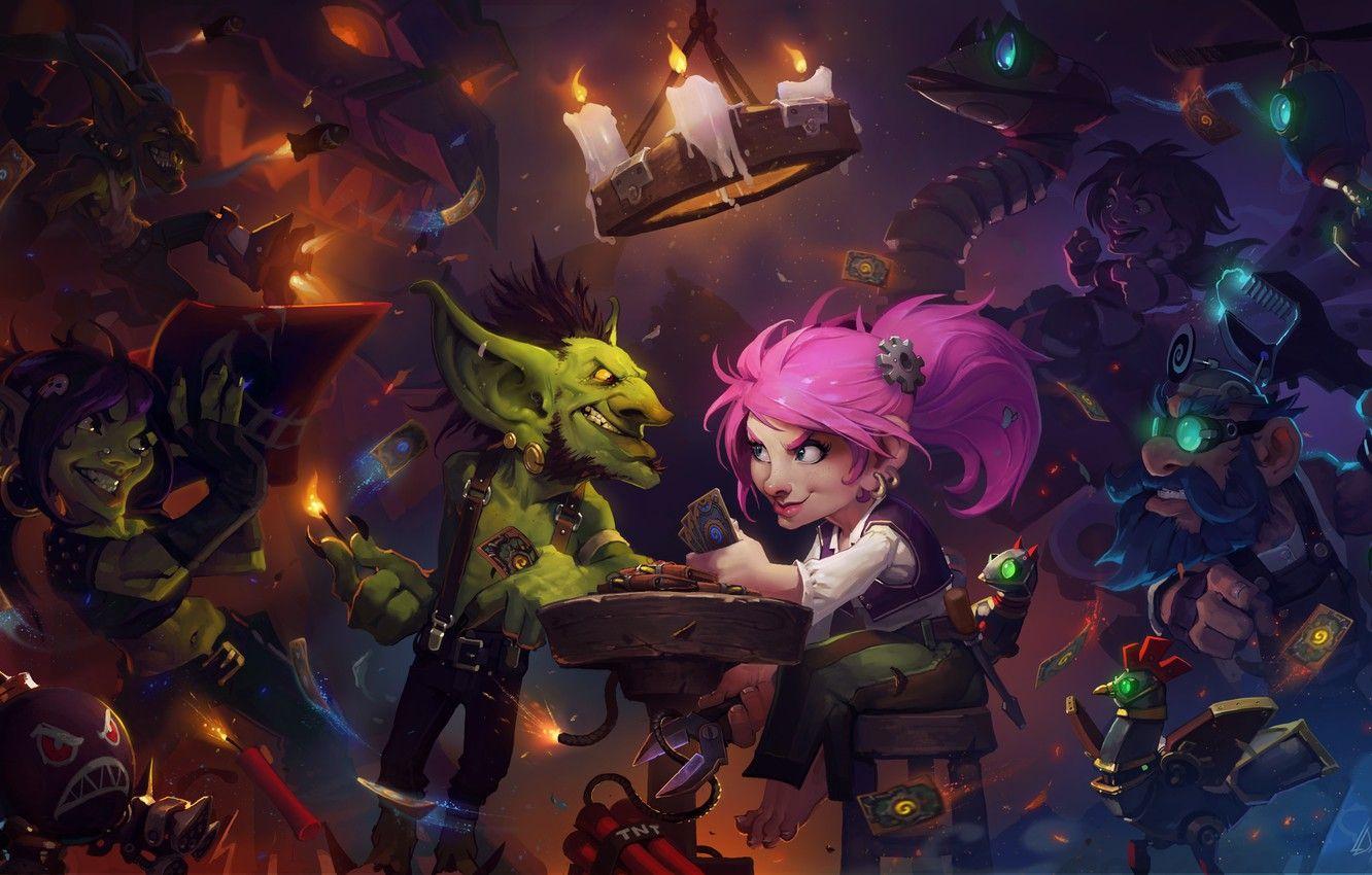 1332x850 Wallpaper card, dwarf, Gnome, Goblin, Goblin, Hearthstone image