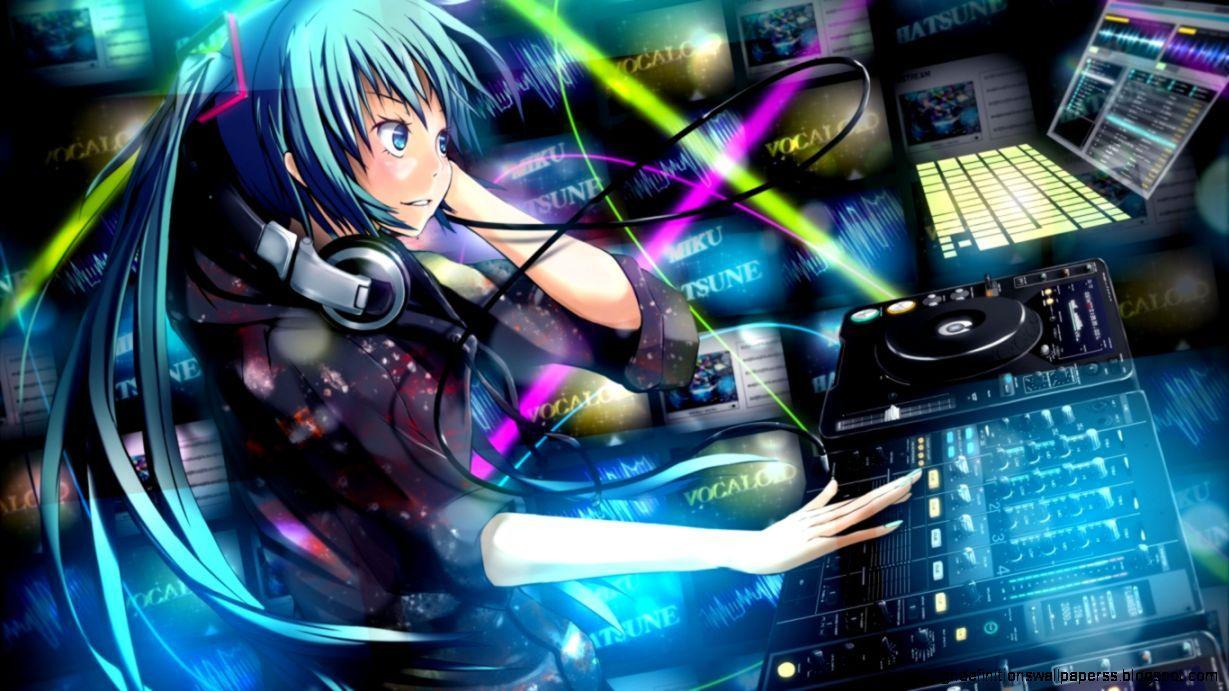 1229x691 Hatsune Miku Laptop Girl Anime Wallpaper HD Desktop. High