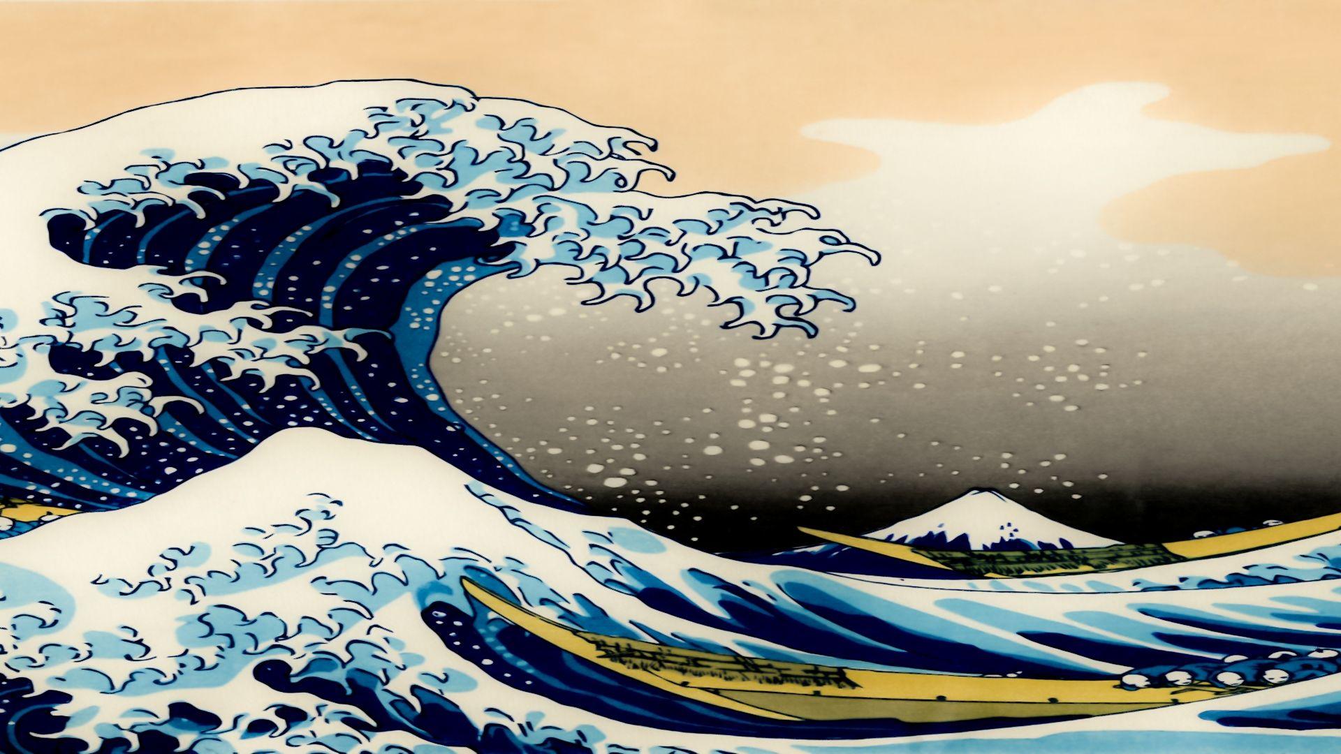 The Great Wave of Kanagawa by Hokusai painting Isle of Dogs waves The Great  Wave off Kanagawa 2K wallpaper hdwall  Hokusai paintings Isle of  dogs Great wave