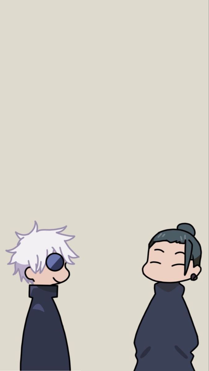 675x1200 gojo & geto cute wallpaper