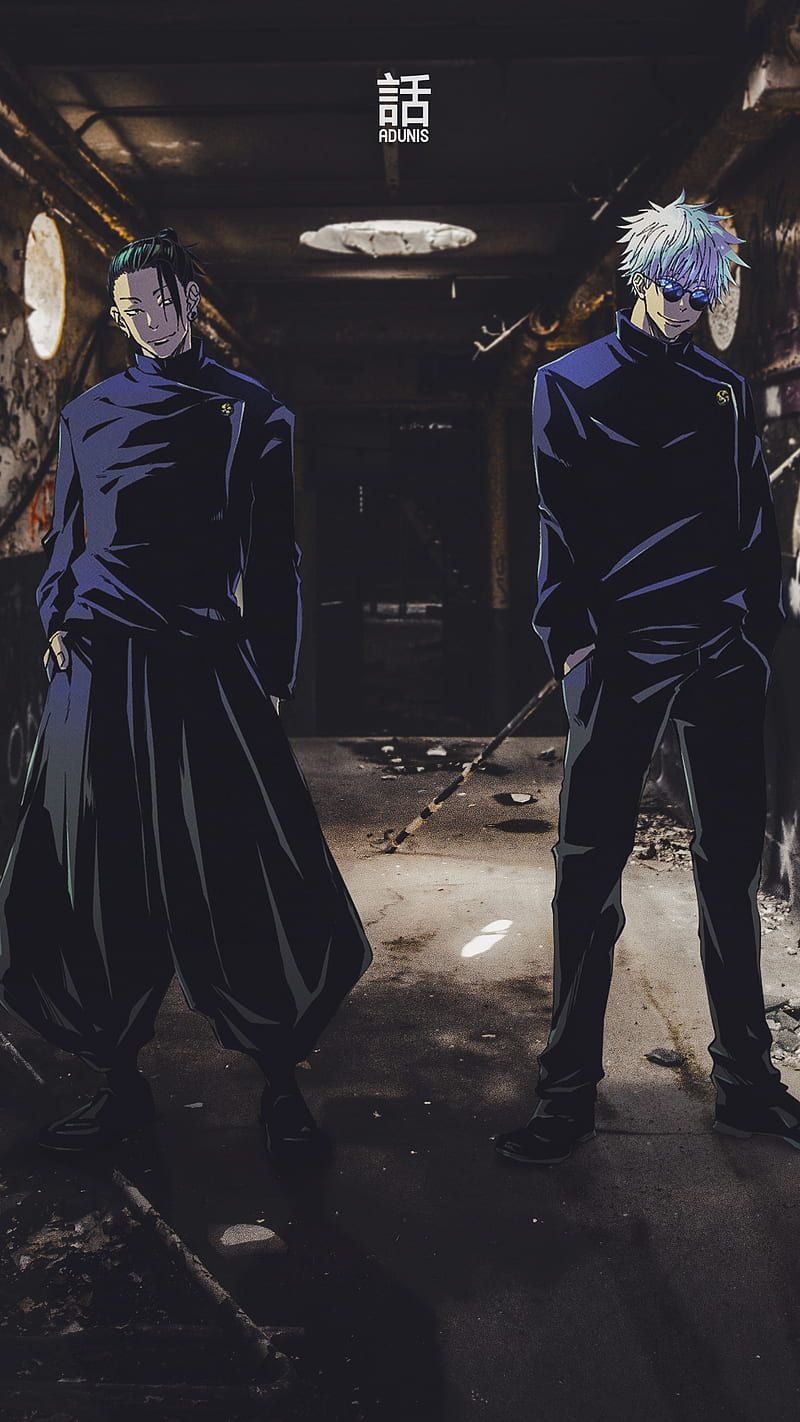 800x1422 Gojo satoru, geto, gojo satoru, jujutsu kaisen, geto suguru, anime, HD phone wallpaper