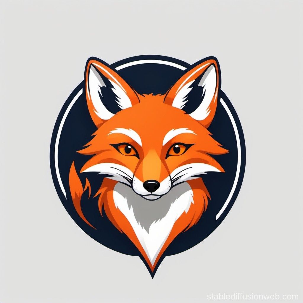 1024x1024 Animated Cobreloa Fox Logotype. Stable Diffusion Online