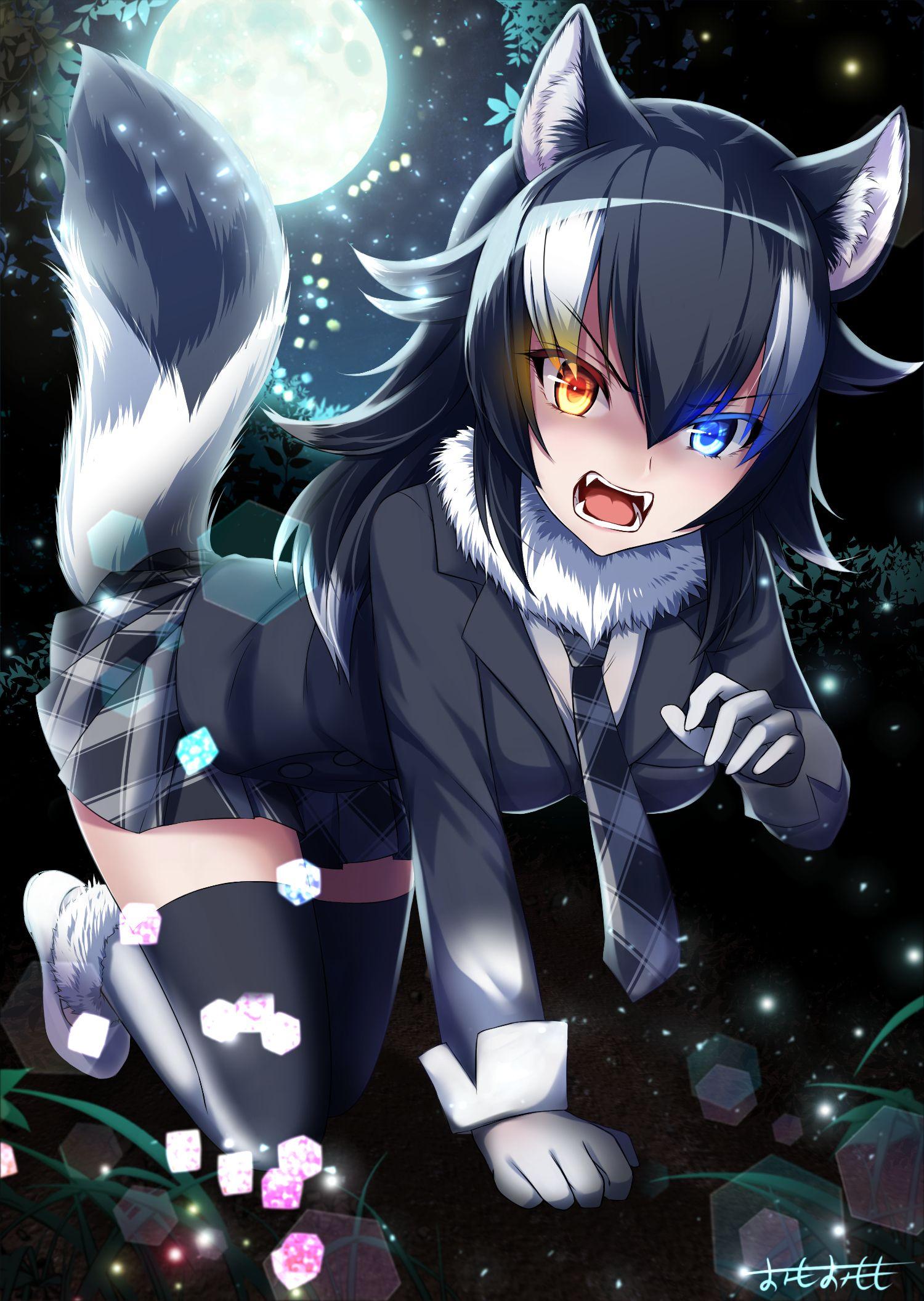 1500x2110 Grey Wolf (Kemono Friends), Mobile