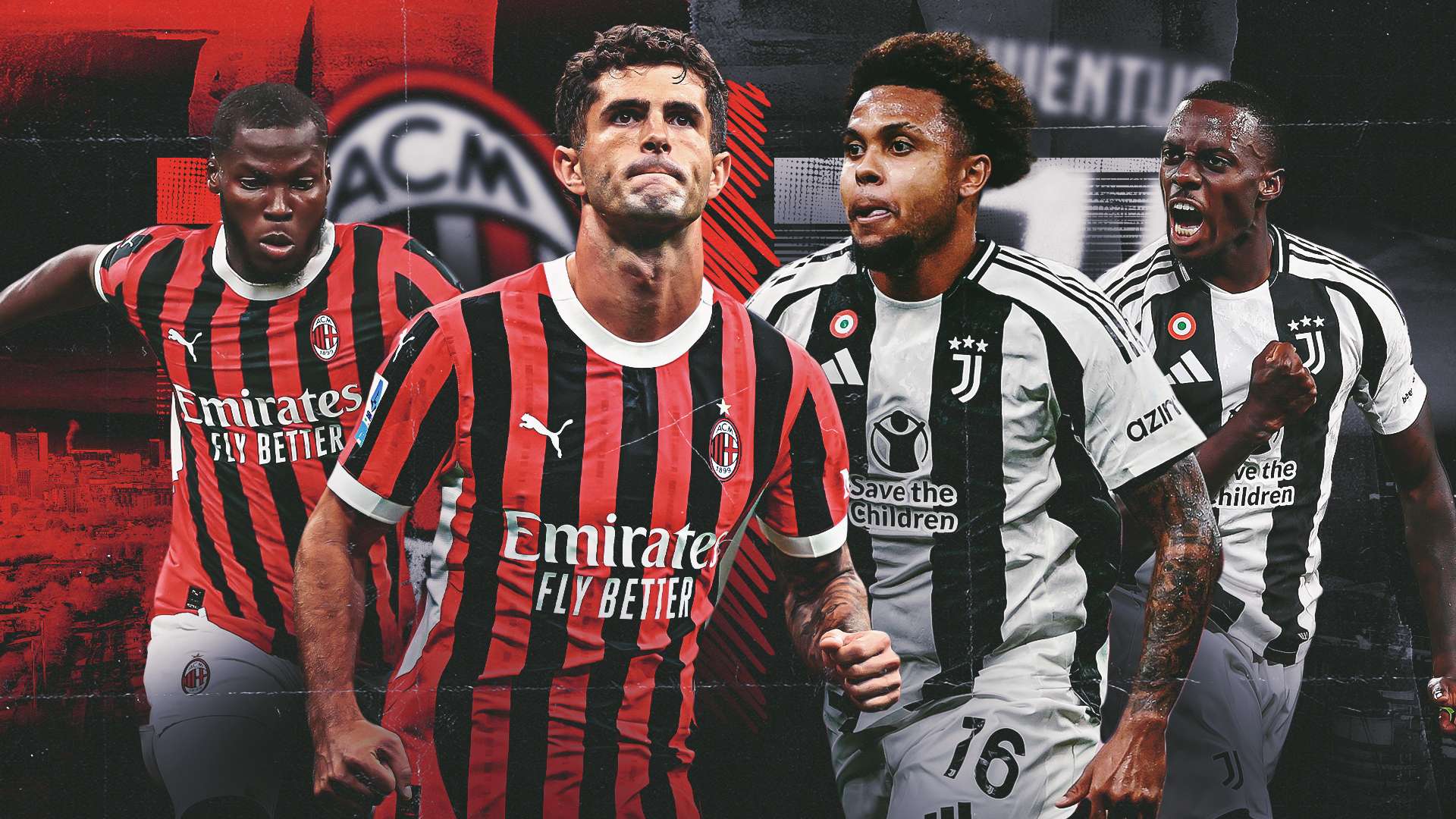 1920x1080 USMNT stars clash in Derby d'Italia: Where Christian Pulisic, Yunus Musah Weston McKennie and Tim Weah stand heading into AC Milan's clash with Juventus