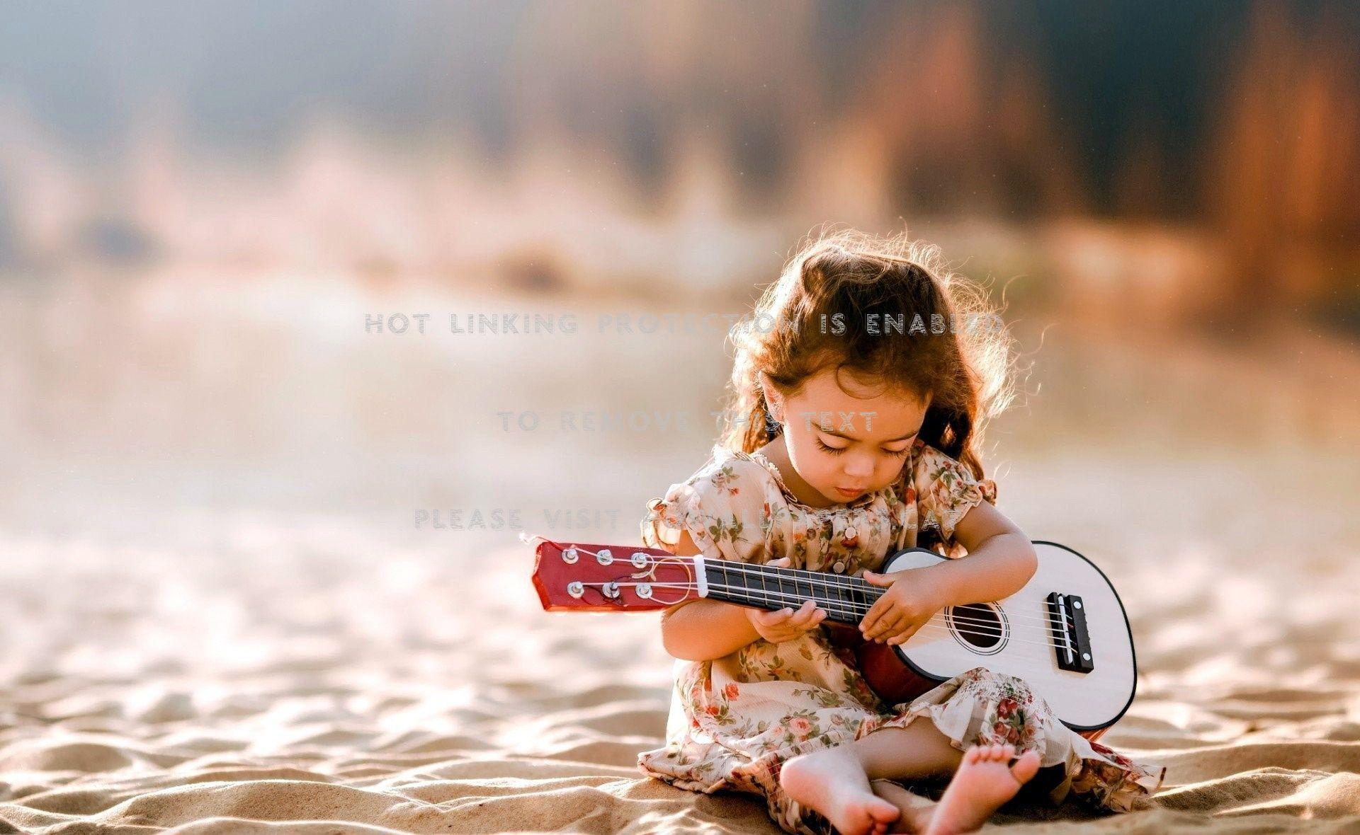 1920x1180 A Small Girl Music Lover Guitar People