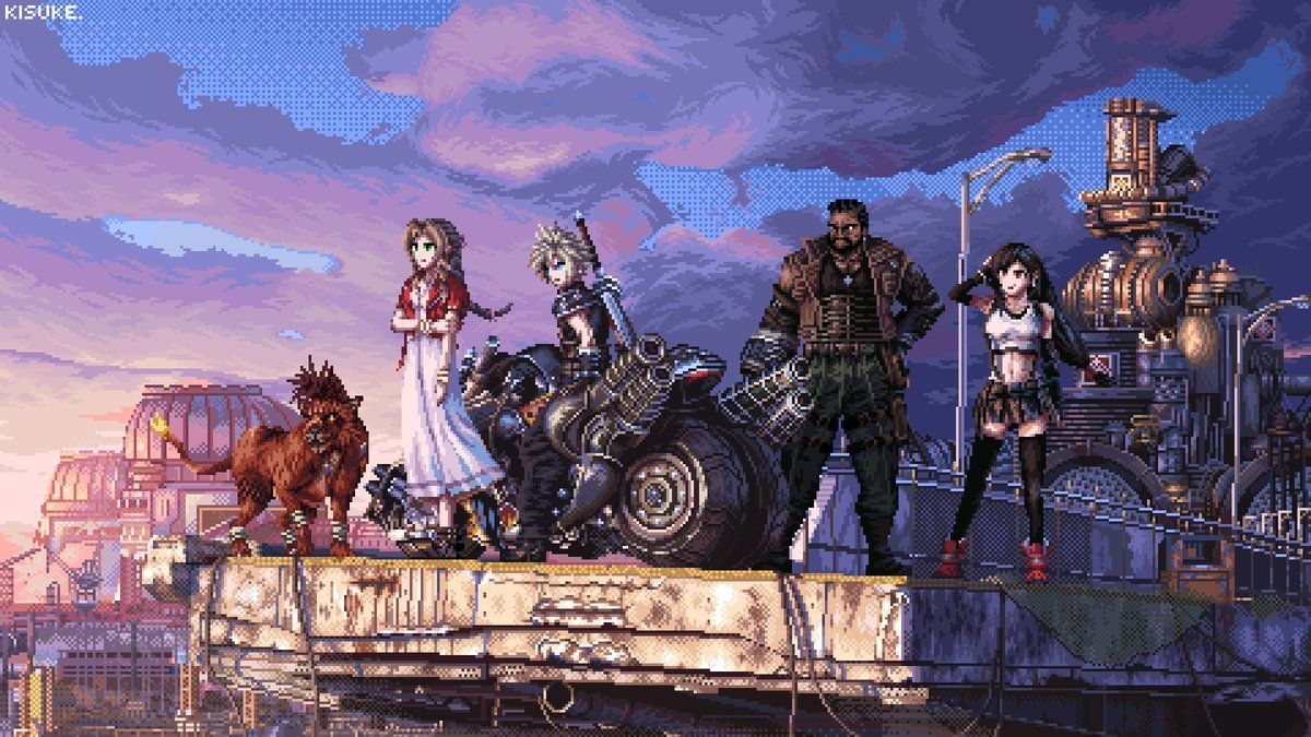 1200x675 Final Fantasy VII Remake Pixel Art Channels Nostalgia in the Best Way