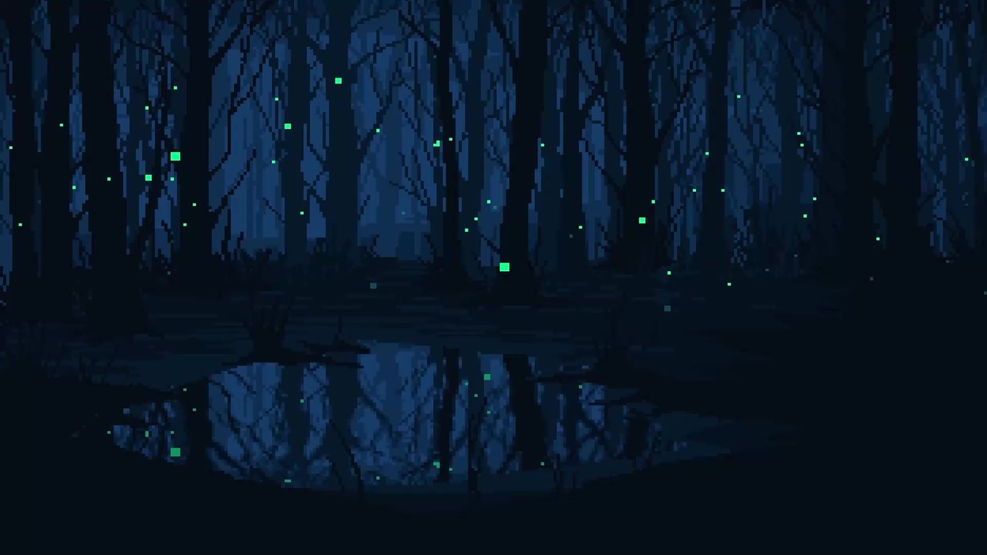 1920x1080 Dark Pixel Art Wallpaper