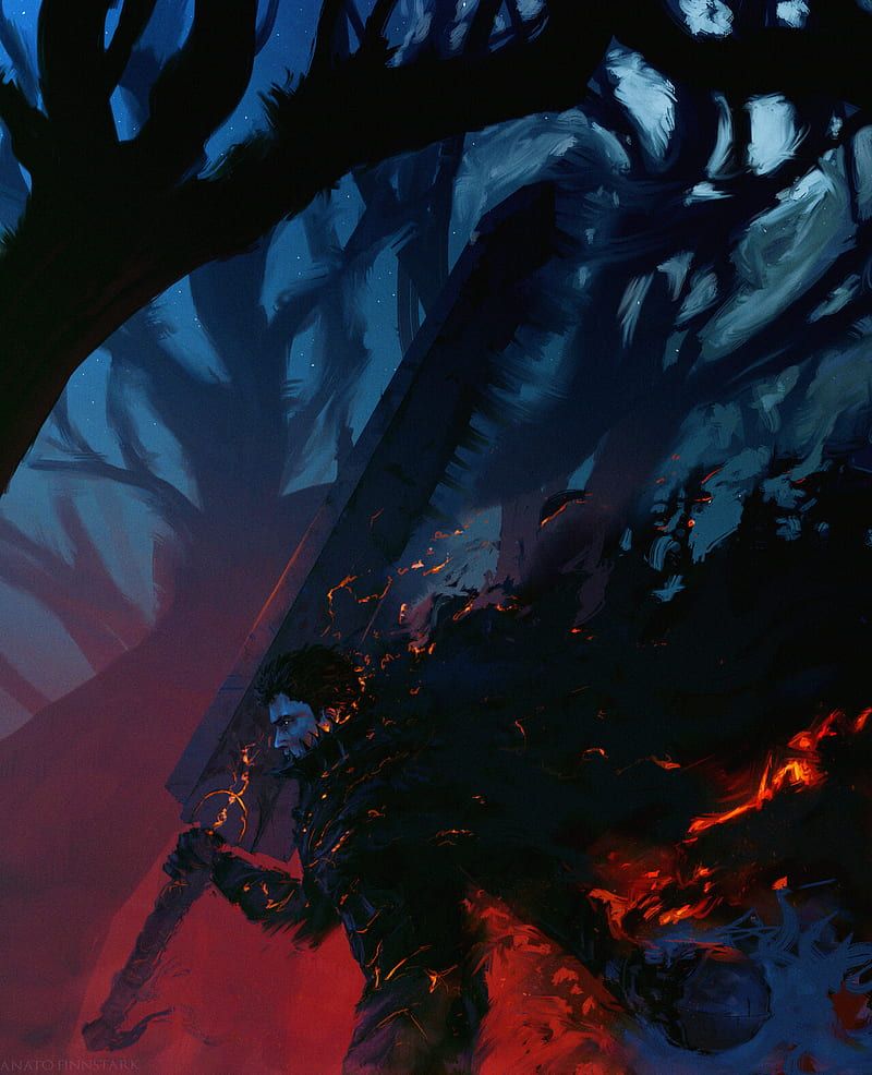 800x986 Fantasy art, Berserk, dark, dark fantasy, artwork, Anato Finnstark, HD phone wallpaper