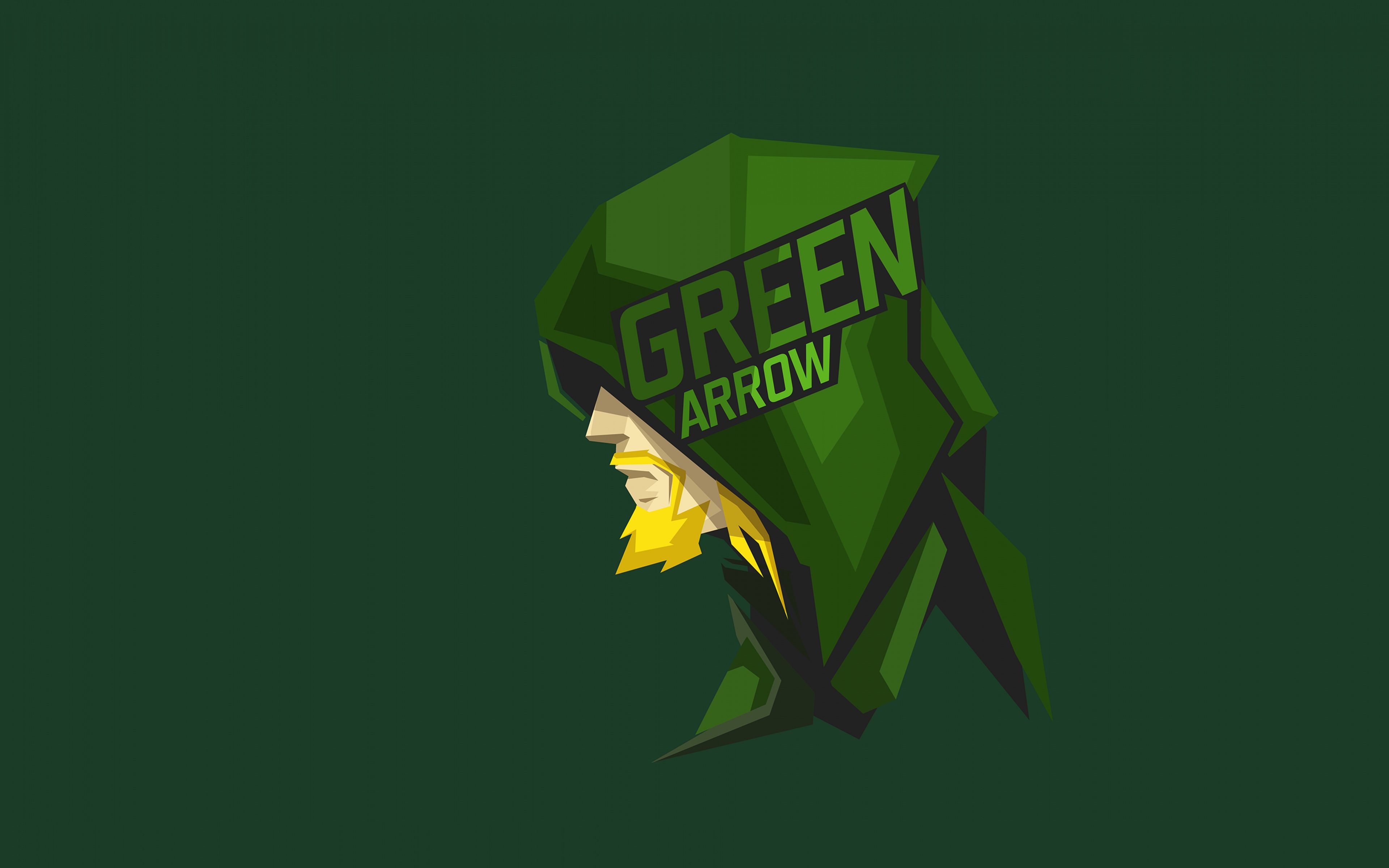 3840x2400 Download Green arrow, superhero, hood, headshoot, art wallpaper