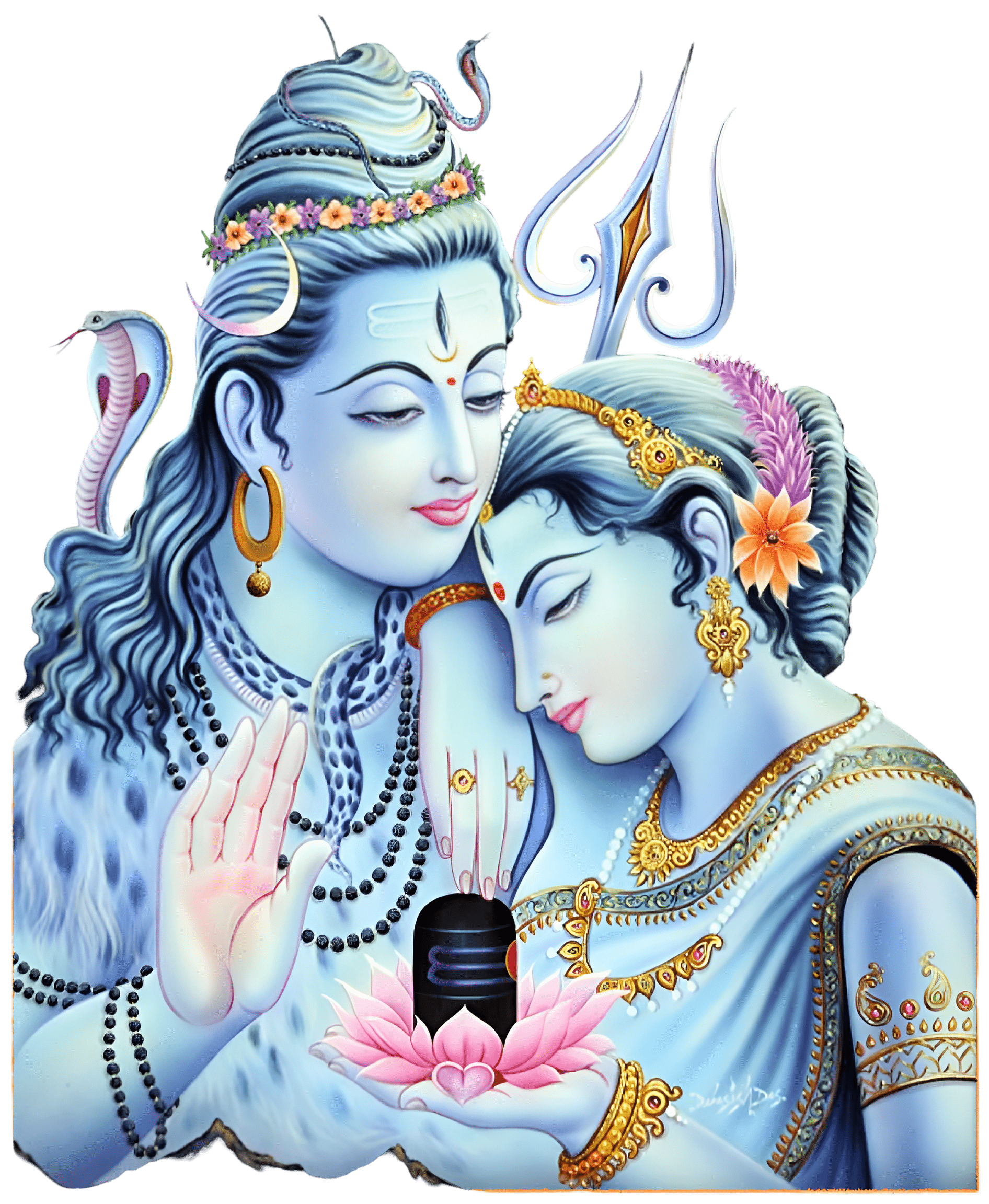 1892x2304 Different god shiva parvathi love png 4k HD free image