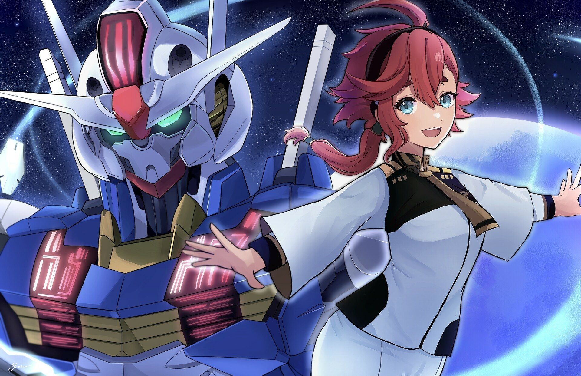 1920x1242 Download Suletta Mercury Anime Mobile Suit Gundam: The Witch From Mercury HD Wallpaper