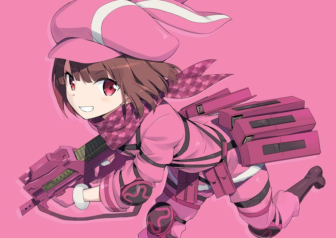 1146x810 gochou (atemonai heya) gun gale online kohiruimaki karen llenn
