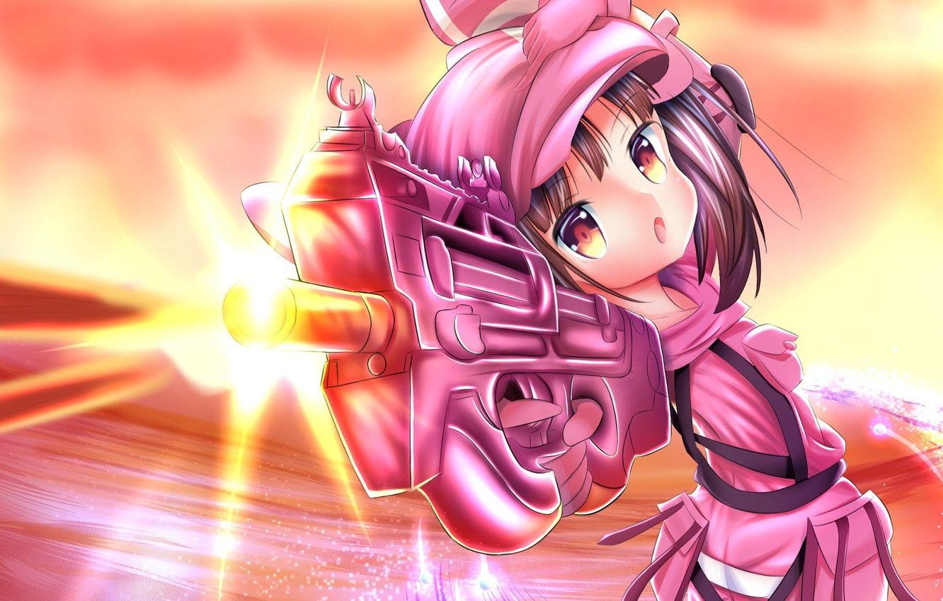 1332x850 Wallpaper weapons, anime, girl, Sword Art Online, Sword Art Online