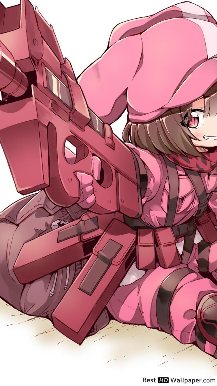 750x1334 Sword Art Online Alternative Gun Gale Online HD wallpaper