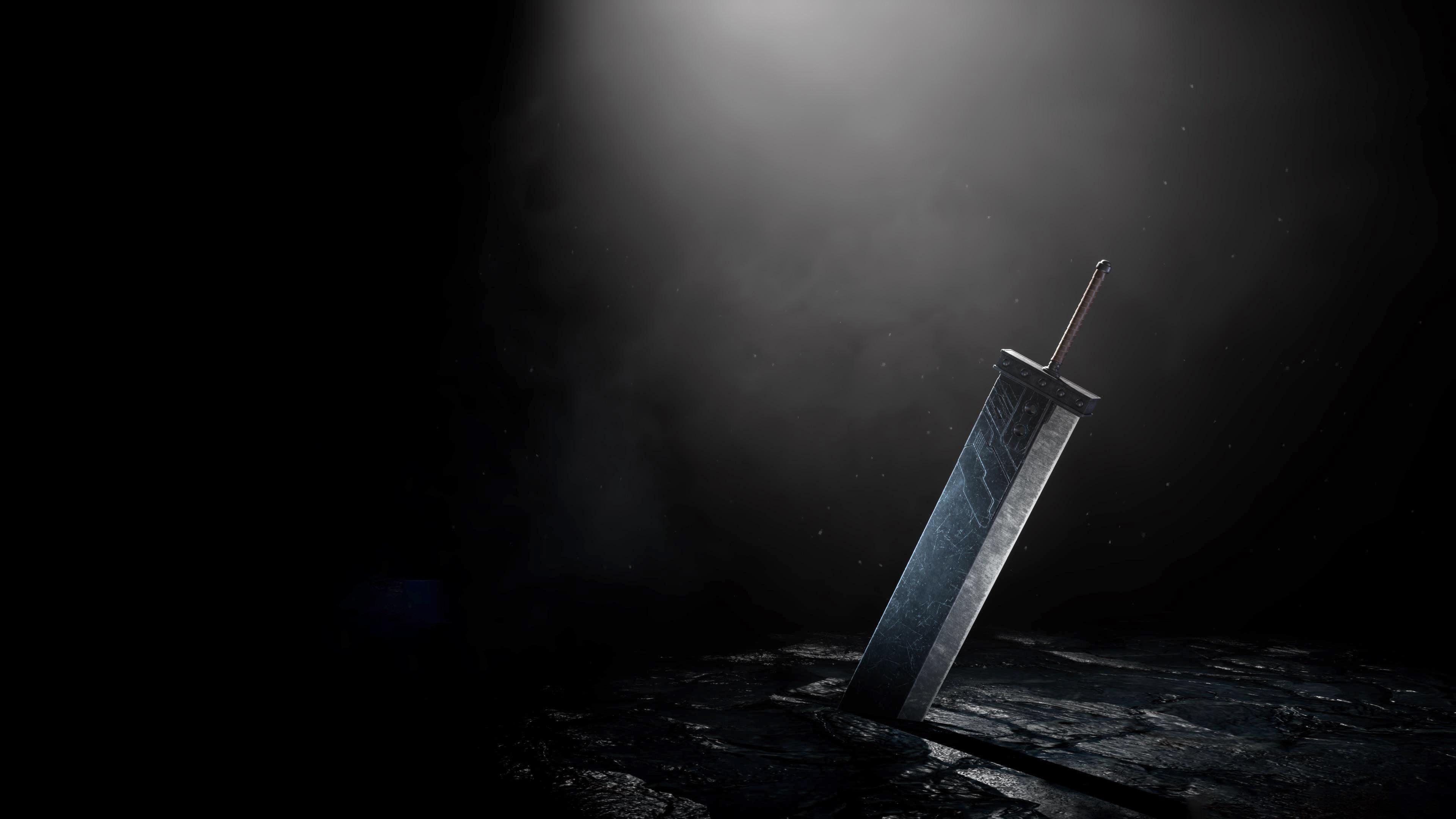 3840x2160 Here's a 4K shot (taken directly) of the Buster sword from the main menu, without texts (with the help from someone). You gotta admit, this picture of the sword SAYS a thousand