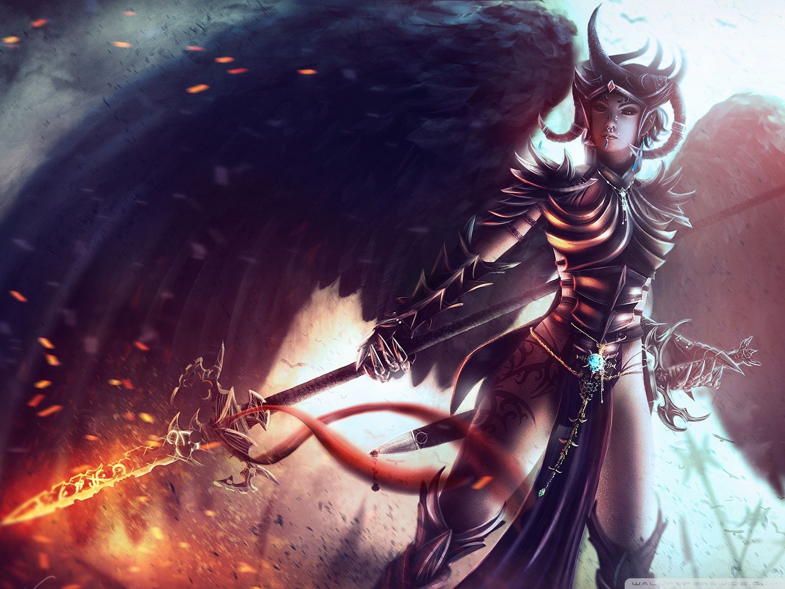 1600x1200 Fantasy Sword Warrior 4K UHD Wallpaper for UltraHD Desktop and TV : Smartphone and Tablet Devices