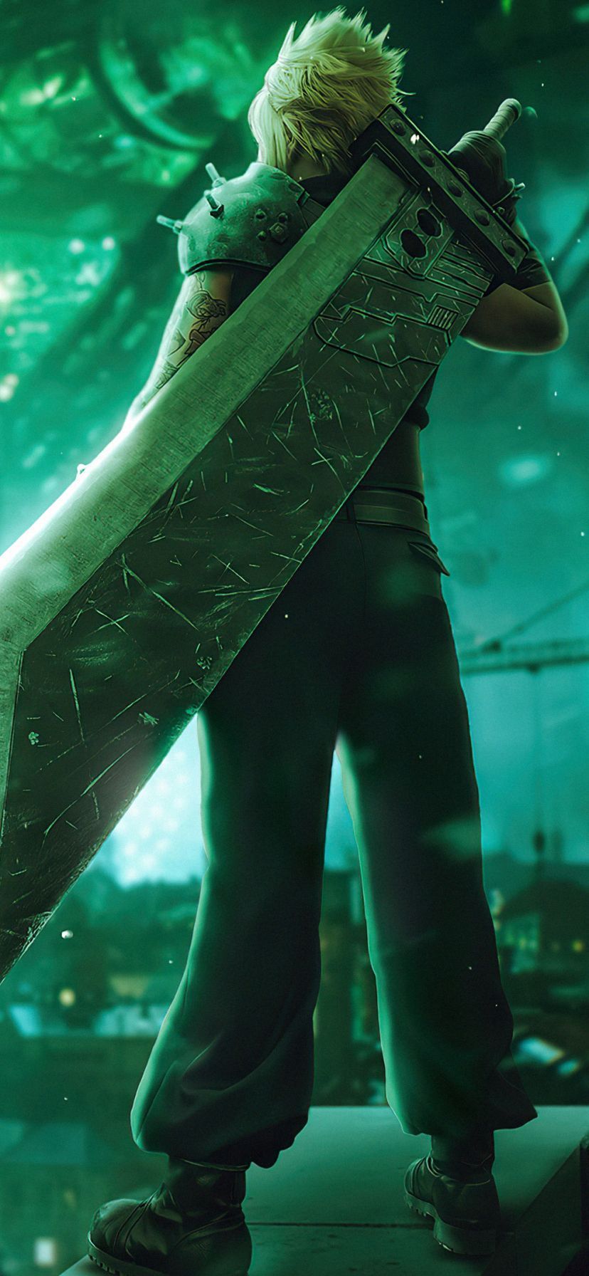 828x1792 Phone wallpaper: Warrior, Buster Sword, Video Game, Final Fantasy Vii Remake, Cloud Strife, Sword, Final Fantasy 1183146
