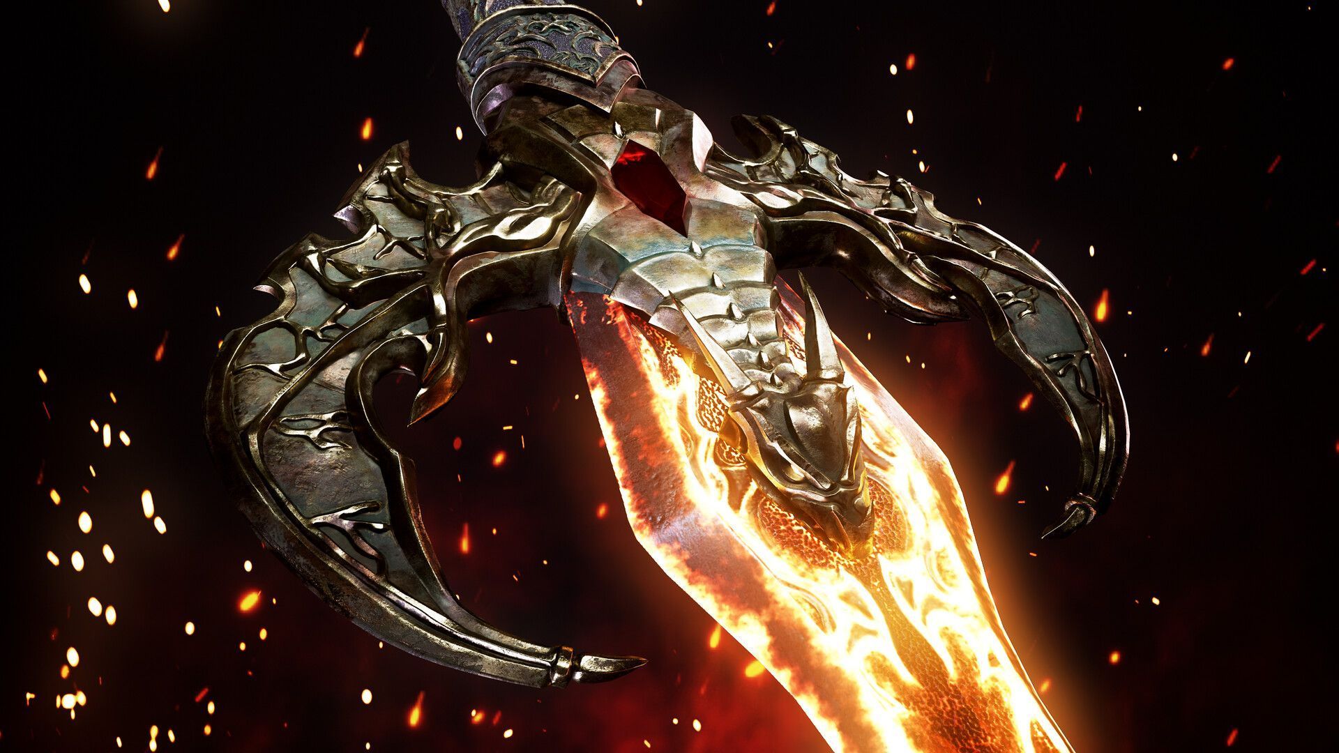 1920x1080 Brad Scheer Fire Sword