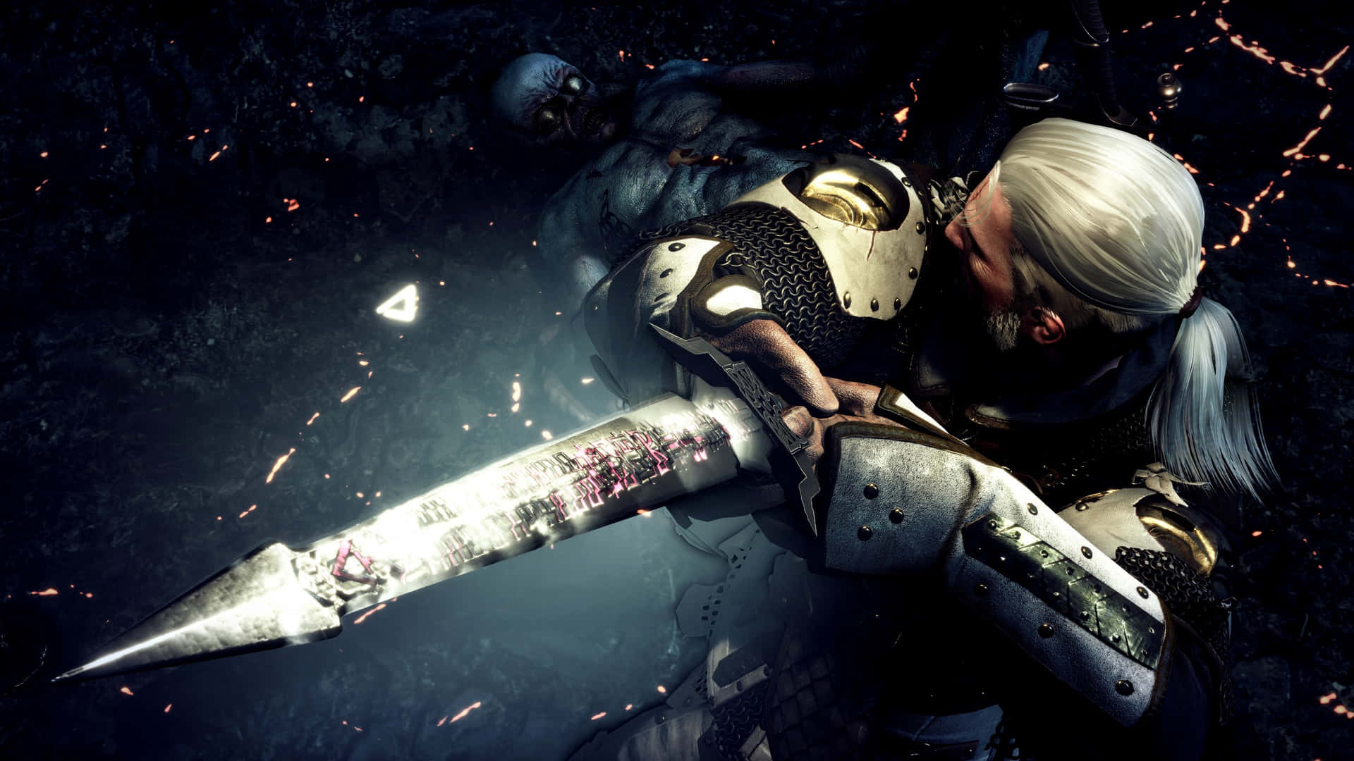 1920x1080 Witcher Sword Wallpaper