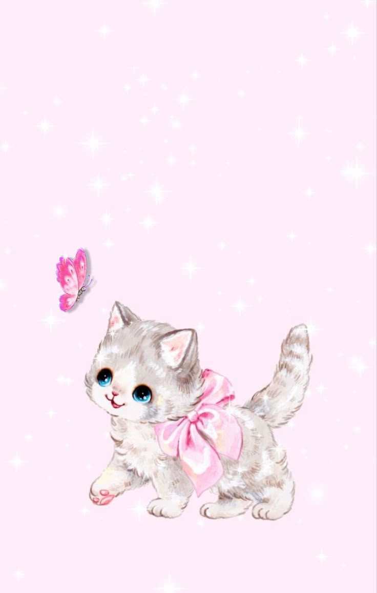 736x1156 vintage kitten lock screen wallpaper