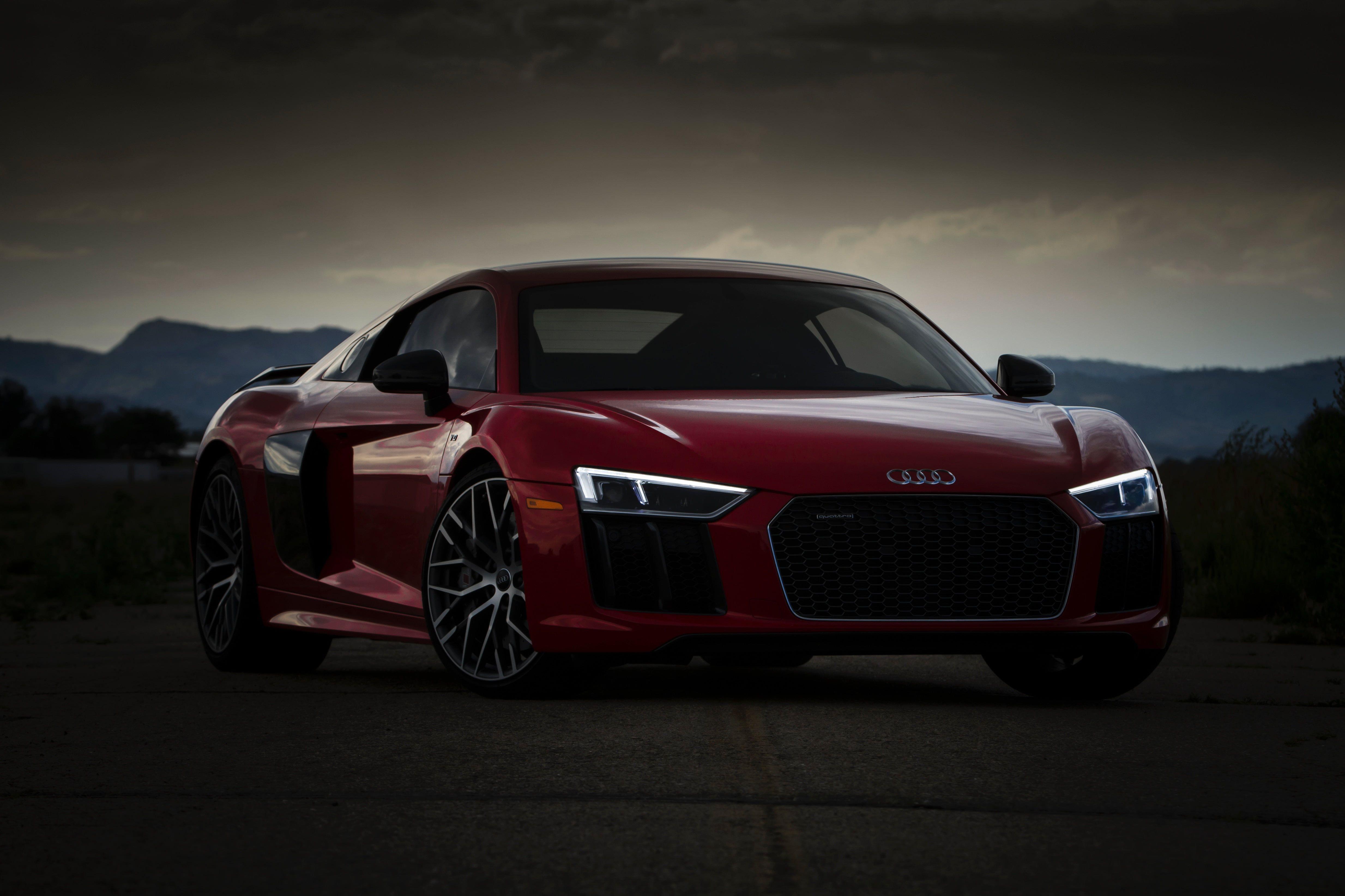 4934x3289 Red Audi sport car HD wallpaper