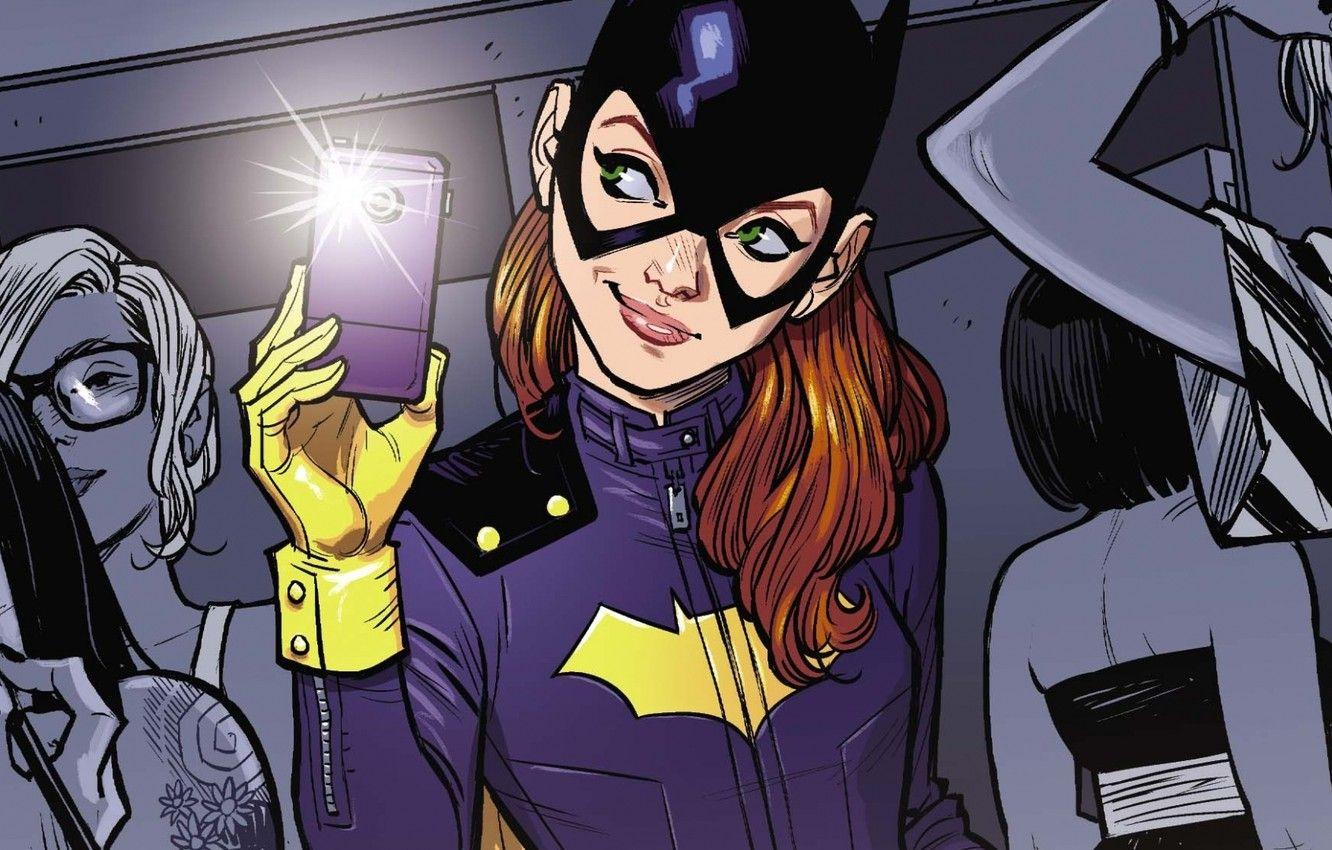 1332x850 Wallpaper DC Comics, Batgirl, Comics, Barbara Gordon, Selfie