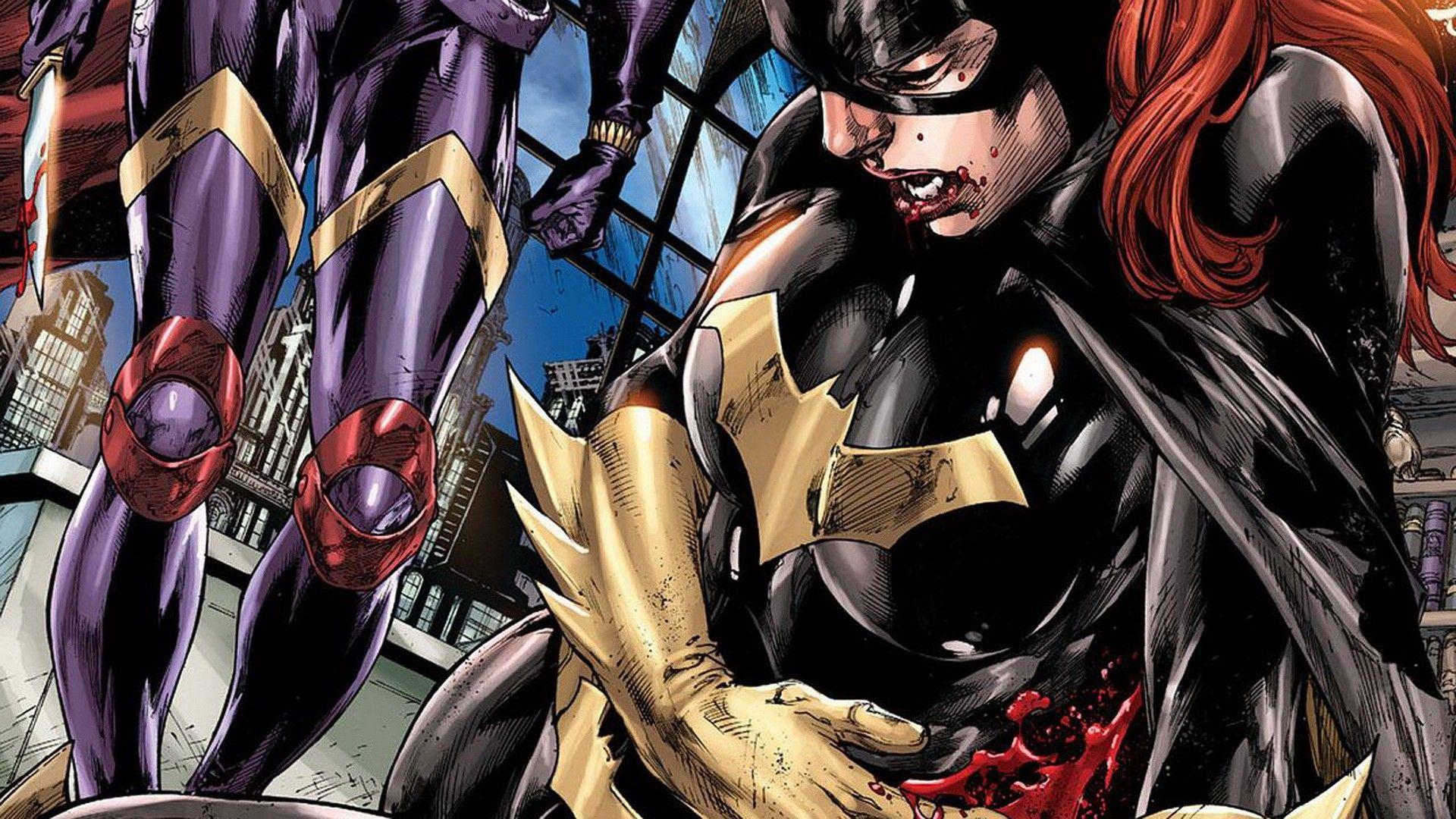 1920x1080 DC Comics, comics, blood, Batgirl, comics girls wallpaper