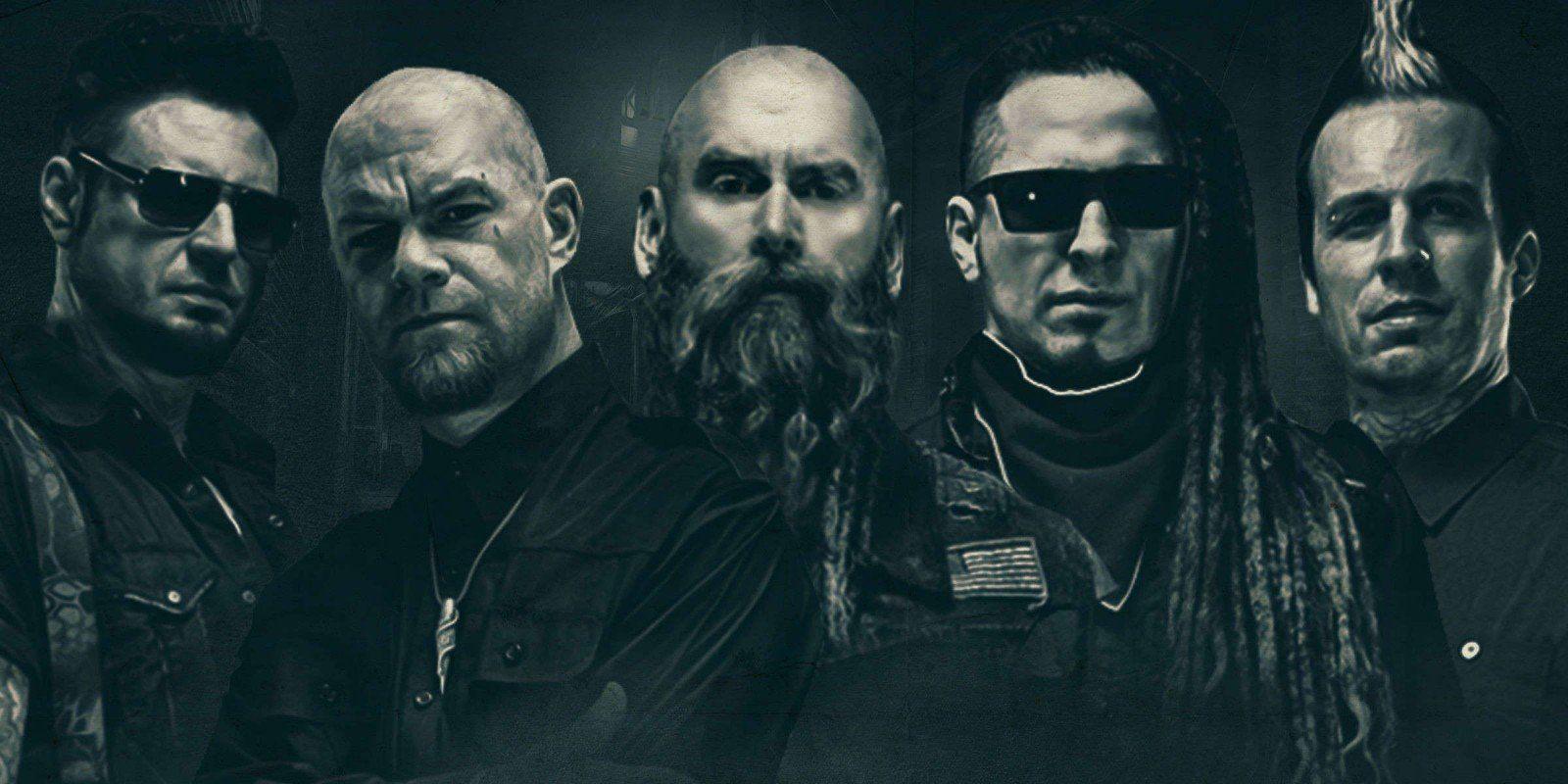 1600x800 Five Finger Death Punch on Black