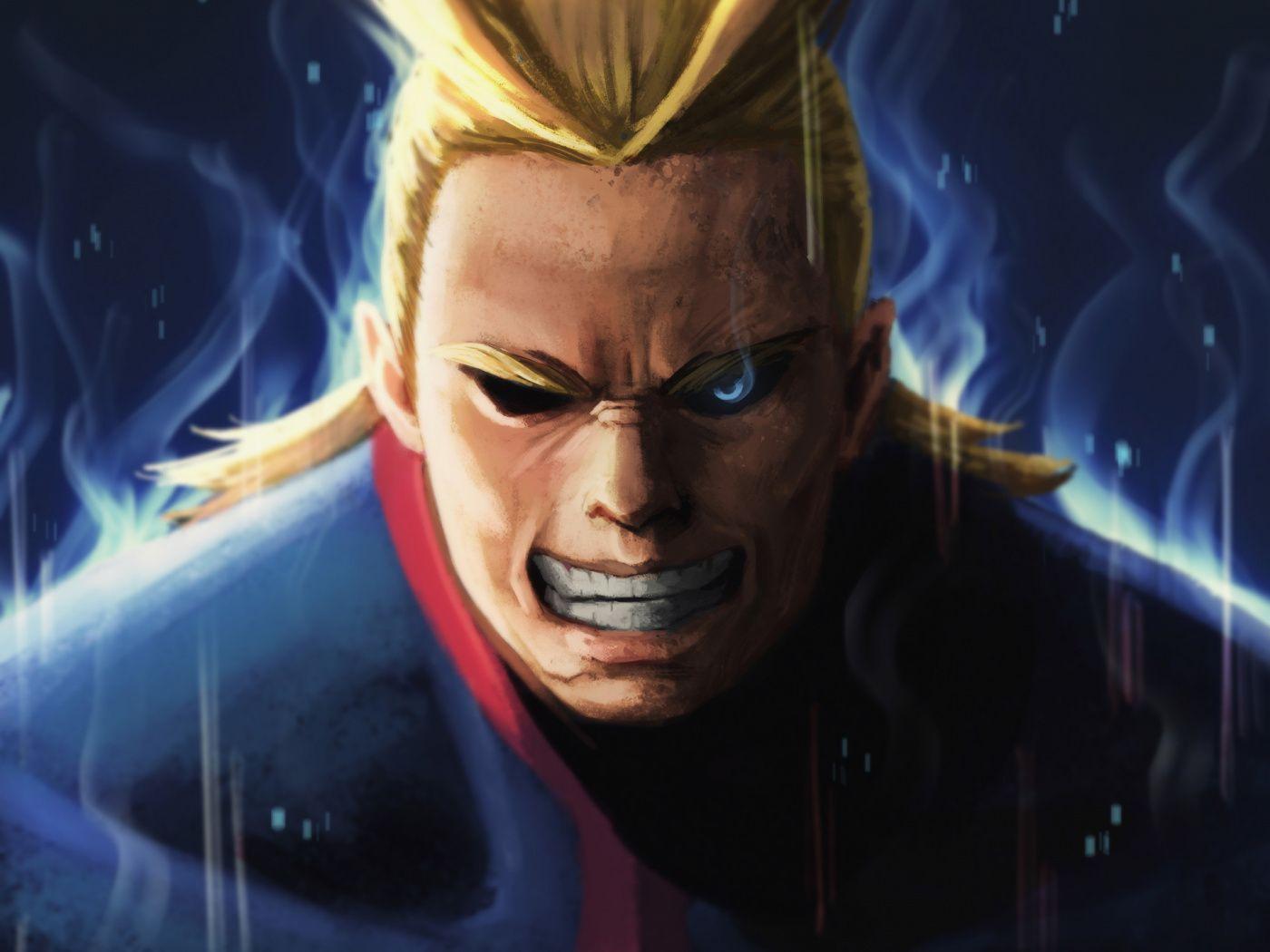 1400x1050 Download Angry, Toshinori Yagi, All might, Boku no Hero Academia