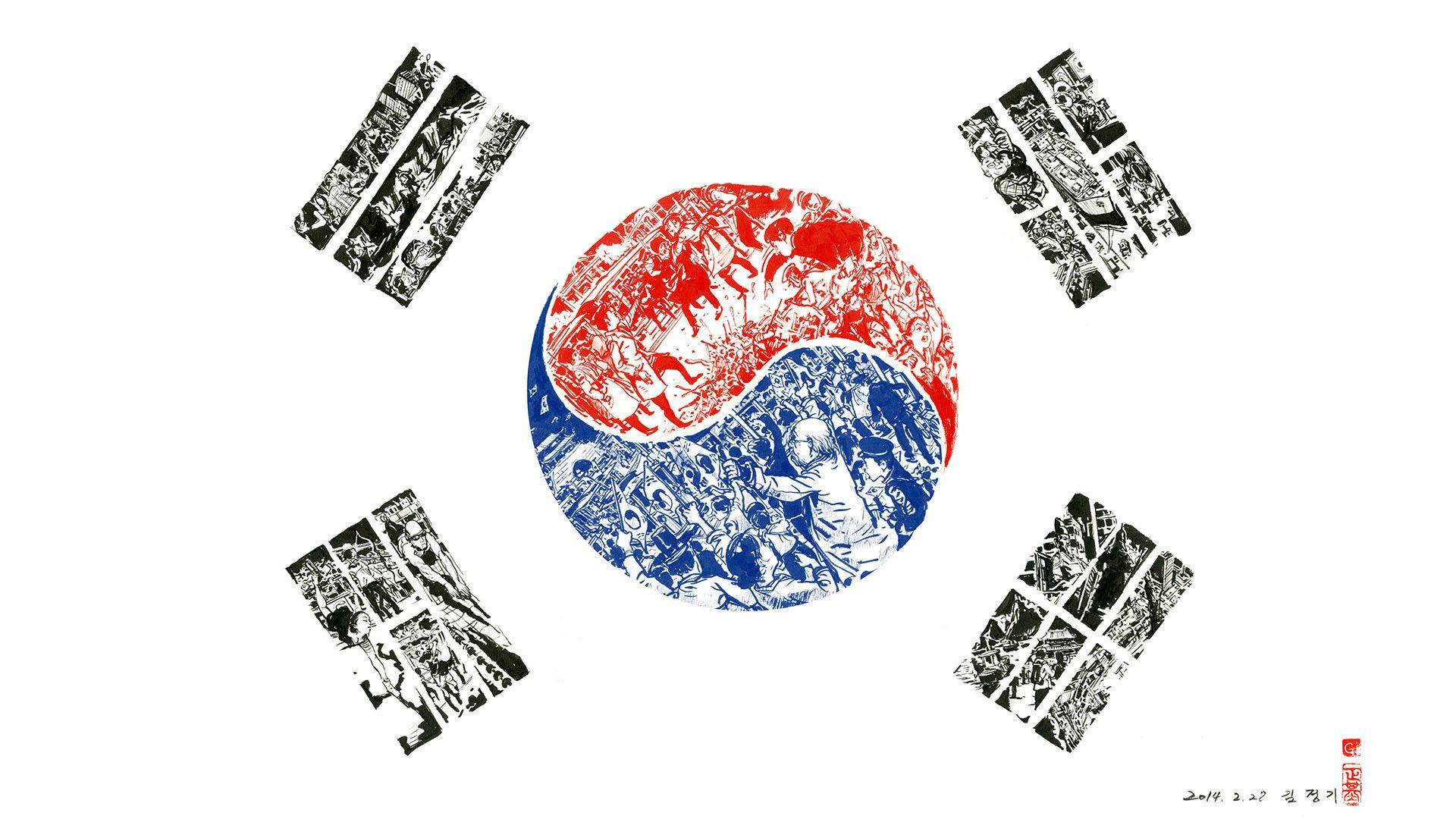 1920x1080 1920x Korean Flag By Kim J Jung Gi Korean Flag